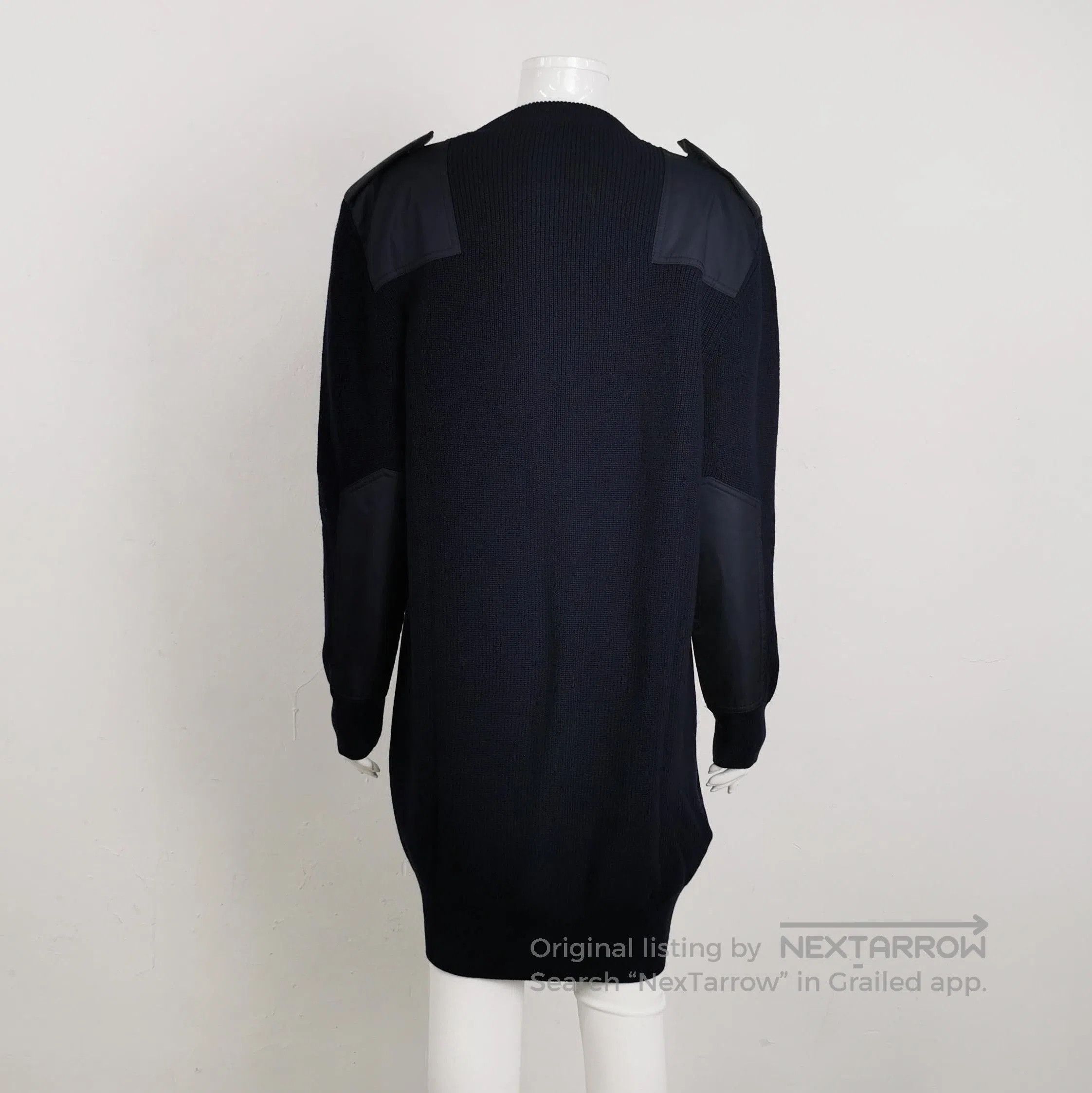 Prada Prada Wool Solid Triangle Logo Long Sleeve Dress . Size M / US 6-8 / IT 42-44 - 2 Thumbnail