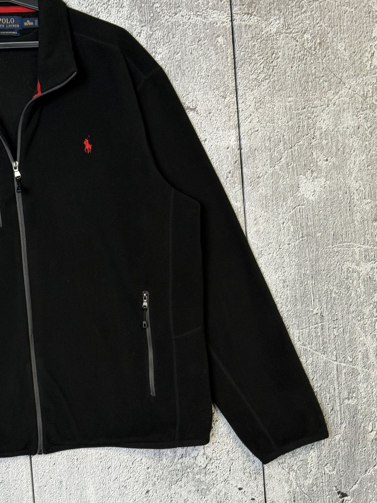 Polo Ralph Lauren Polo Ralph Lauren Performance Black Full Zip Fleece Jacket Size US XL / EU 56 / 4 - 5 Thumbnail