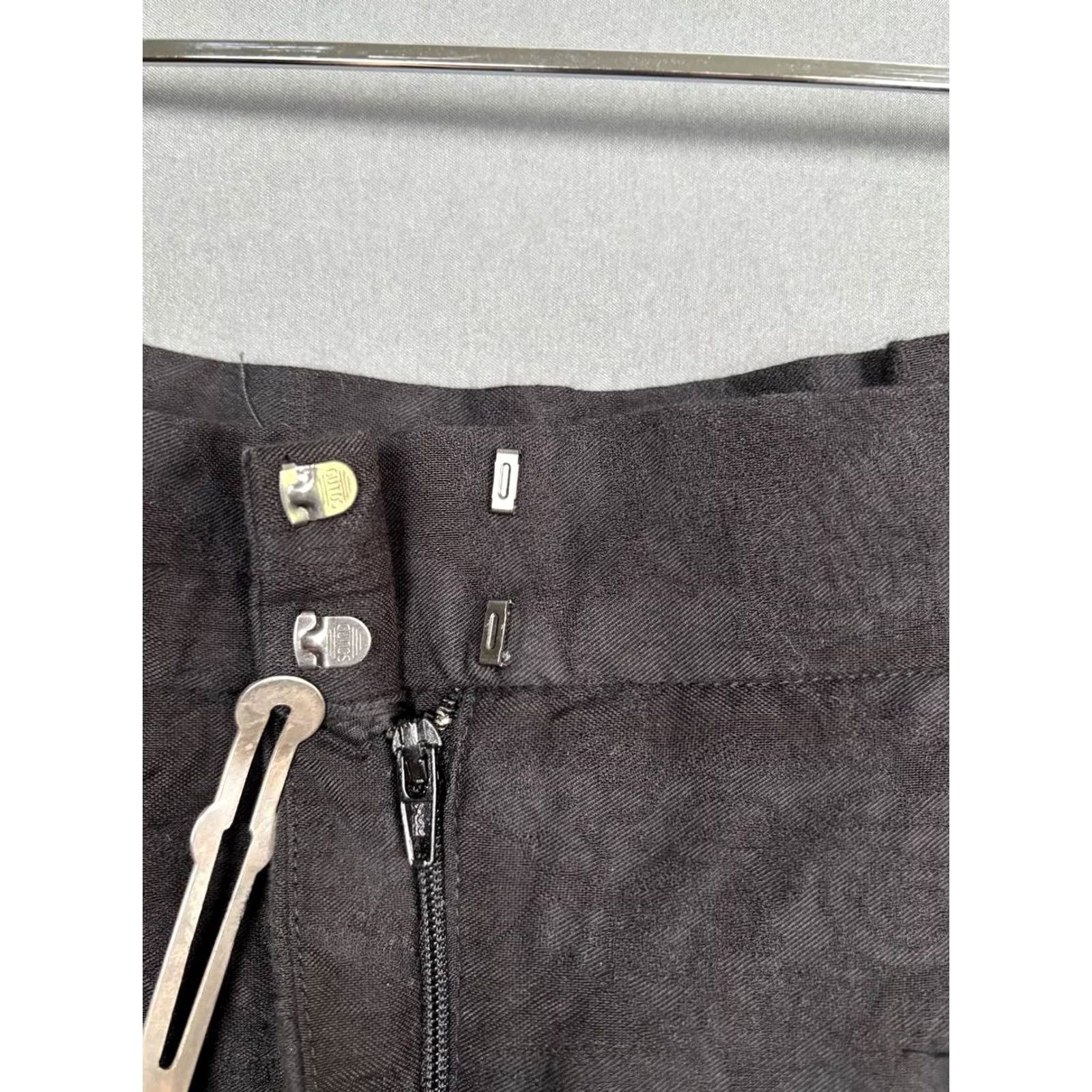 DOROTHEE SCHUMACHER Dorothee Schumacher Skirt Womens 4 Black Line Size Cotton Belt Loop Zipper Size 27" / US 4 / IT 40 - 6 Thumbnail