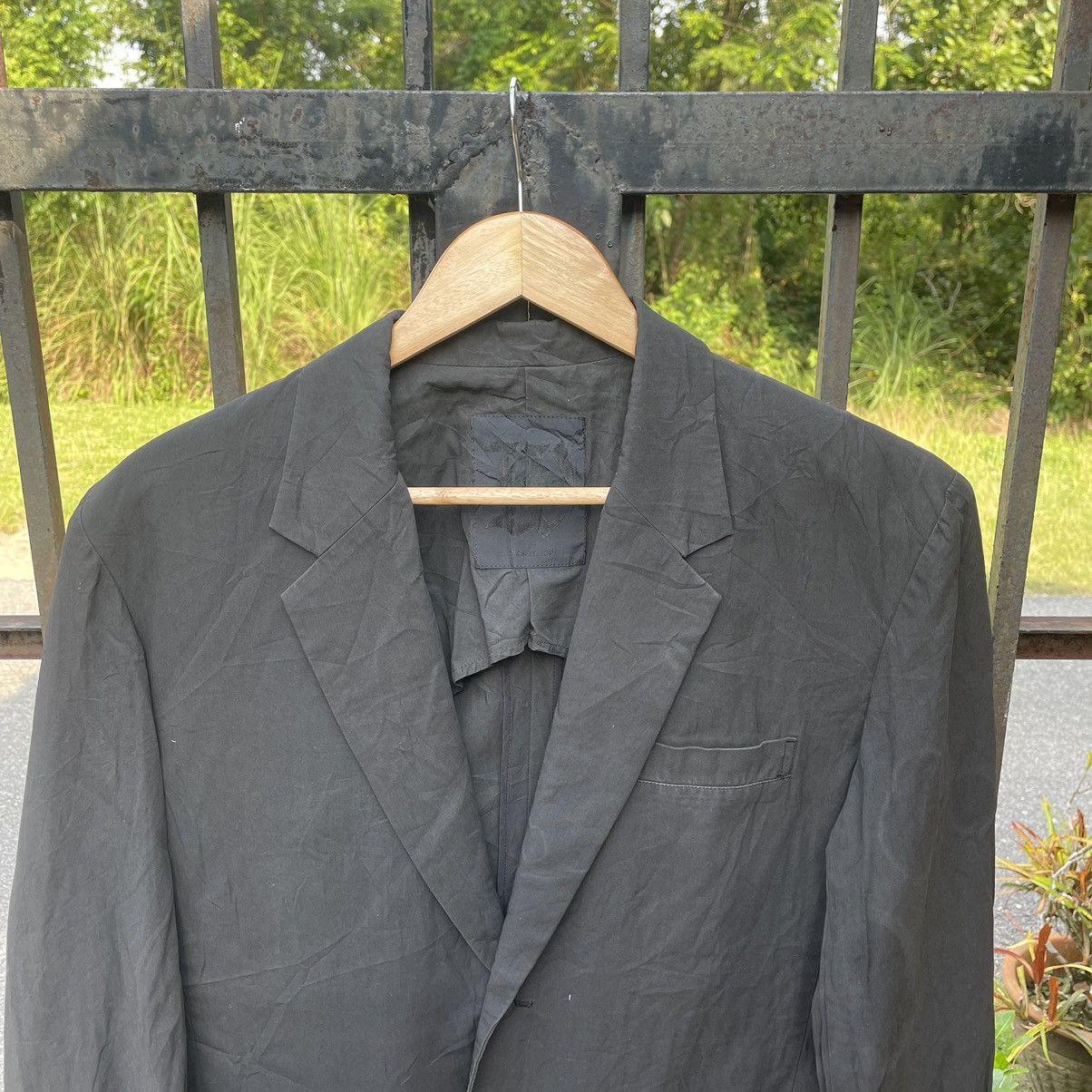 🔥🔥🇯🇵Workshop By Yohji Yamamoto Black Suit Coat Cotton Blazer