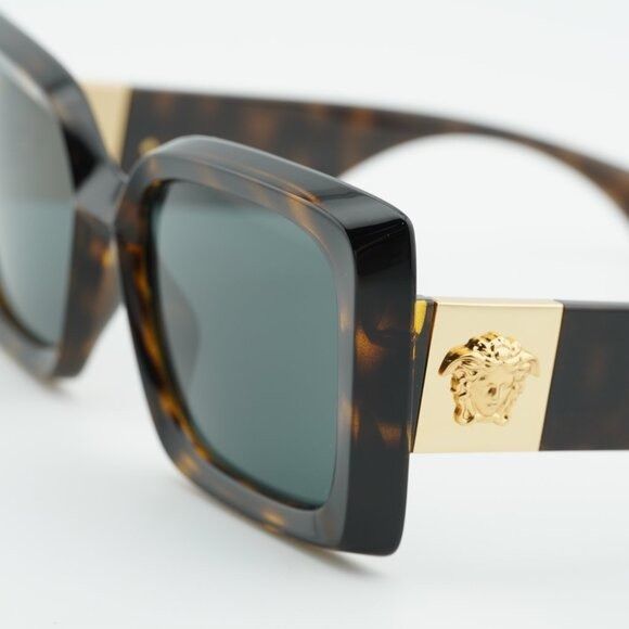 Versace Versace VE4467U 108/87 Sunglasses Havana Square Frame, Grey Size ONE SIZE - 5 Thumbnail