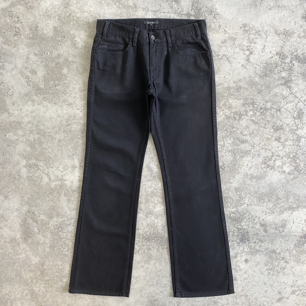Beams Plus Vintage Beams Japan Bootcut Flared Jeans Black Size US 29 - 1 Thumbnail