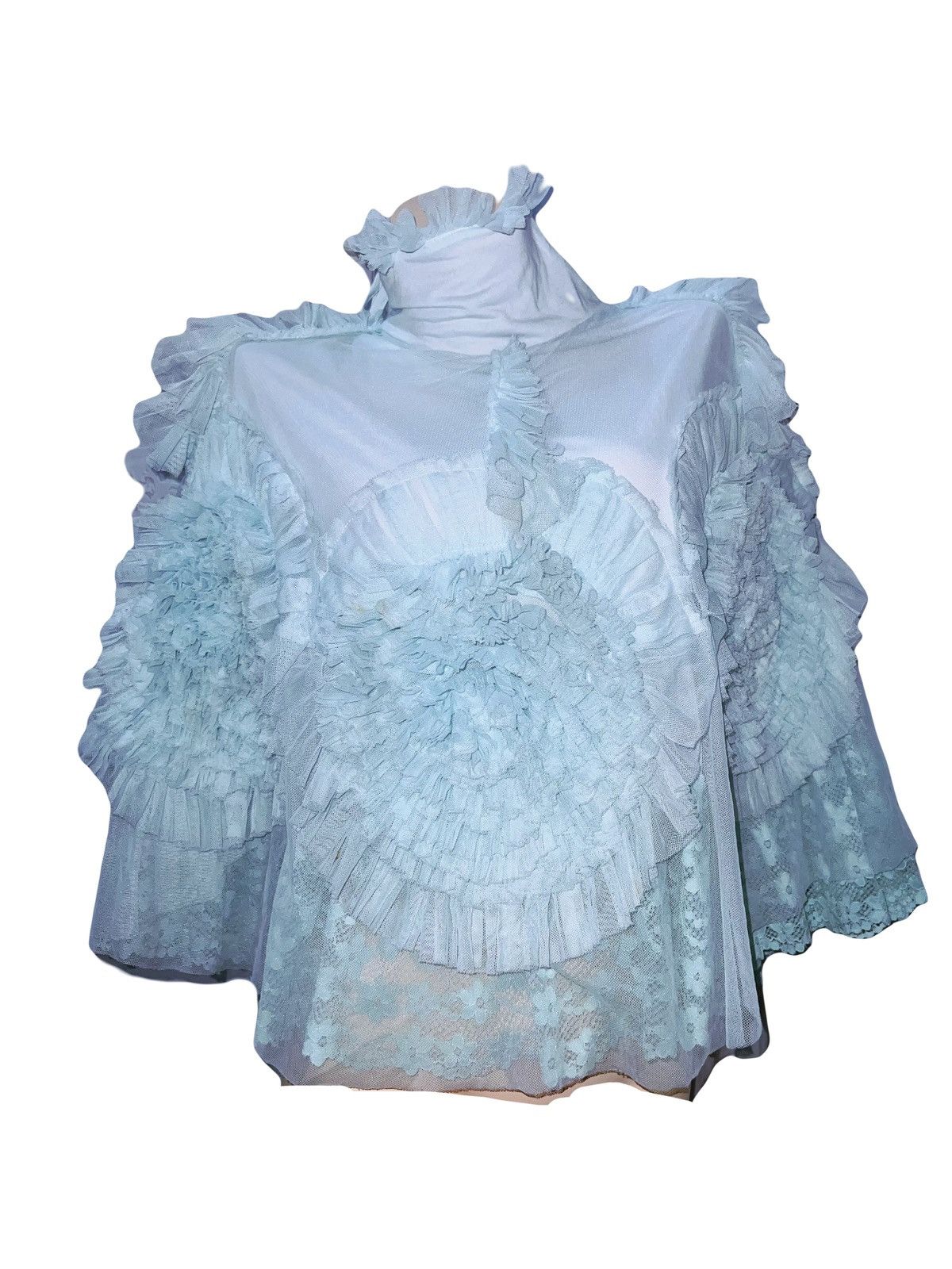 Japanese Brand Dollcake lace chiffon Princess cape👸🏻🧝🏻‍♀️ Size ONE SIZE - 3 Thumbnail