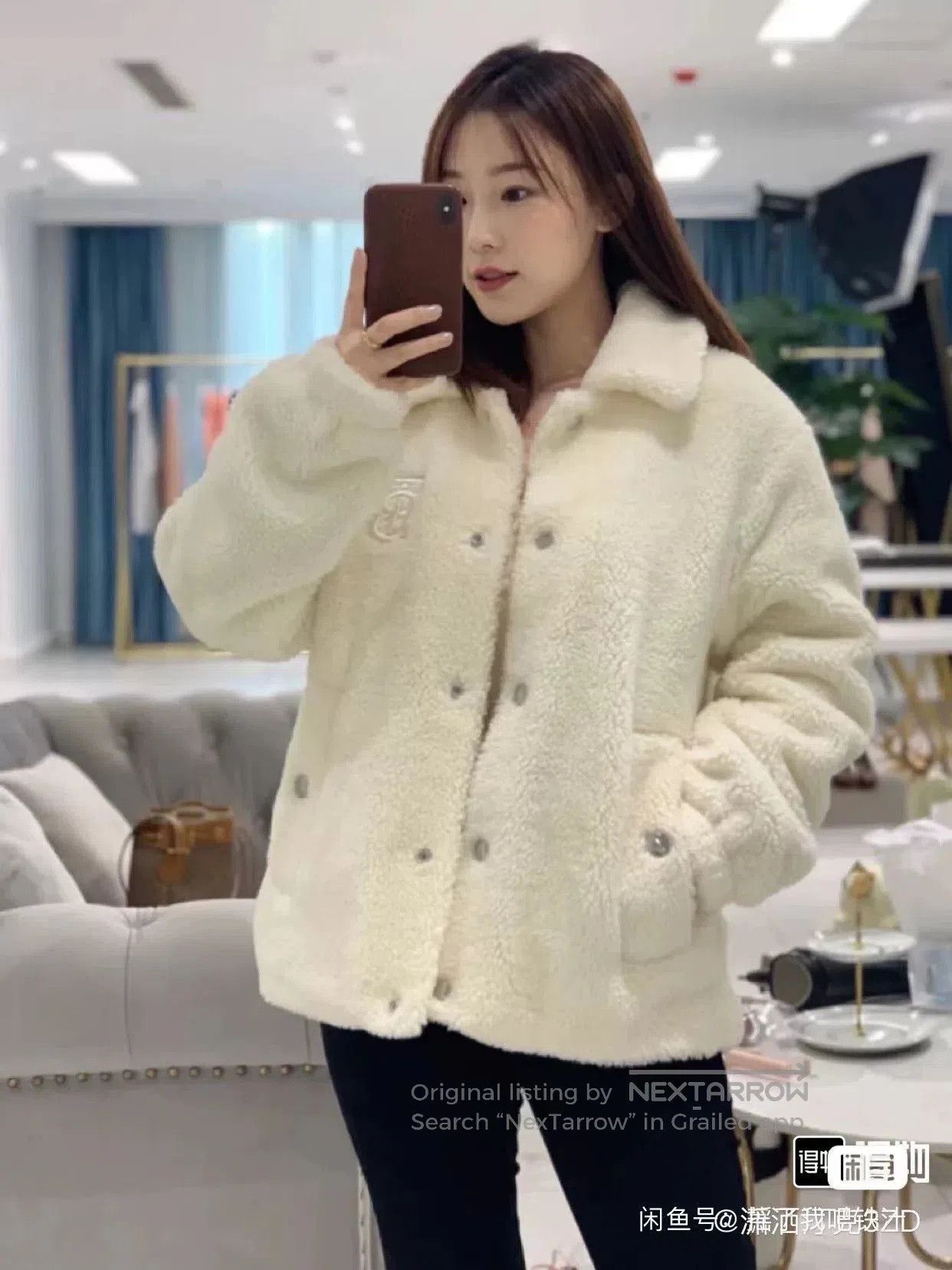 Burberry burberry lamb wool cotton jacket. Size XS / US 0-2 / IT 36-38 - 3 Thumbnail