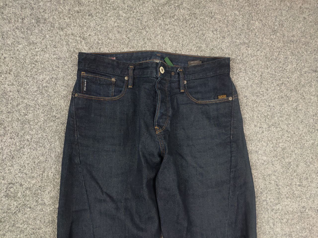 G-Star G-Star Raw Scutar 3-D Slim Tapered Dark Denim Jeans Vintage Size US 33 - 7 Thumbnail
