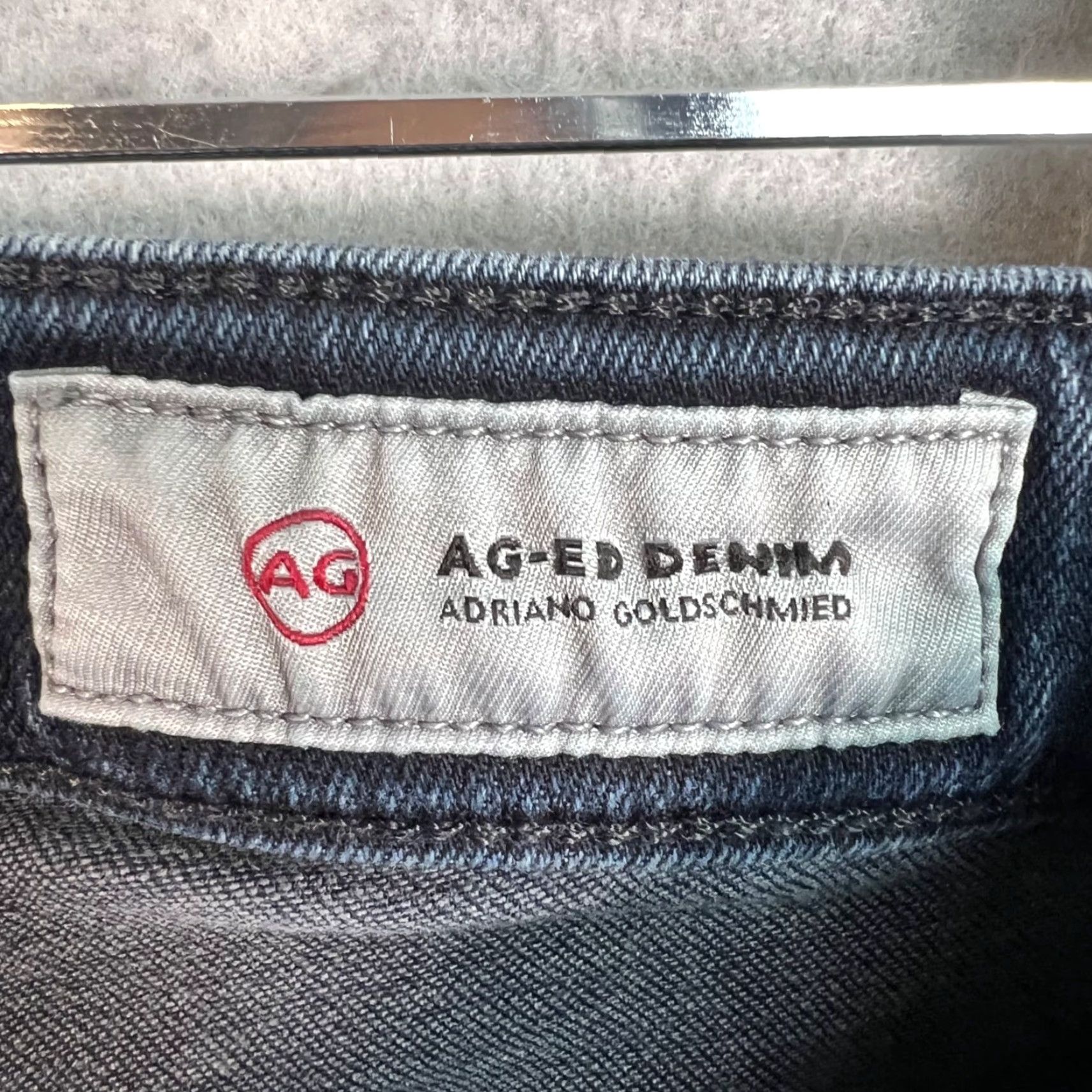 Denime VINTAGE AG Adriano Goldschmied The Mari High-Rise Straight Jeans Womens 24R Blue Denim Size 42" / US 20 - 3 Thumbnail