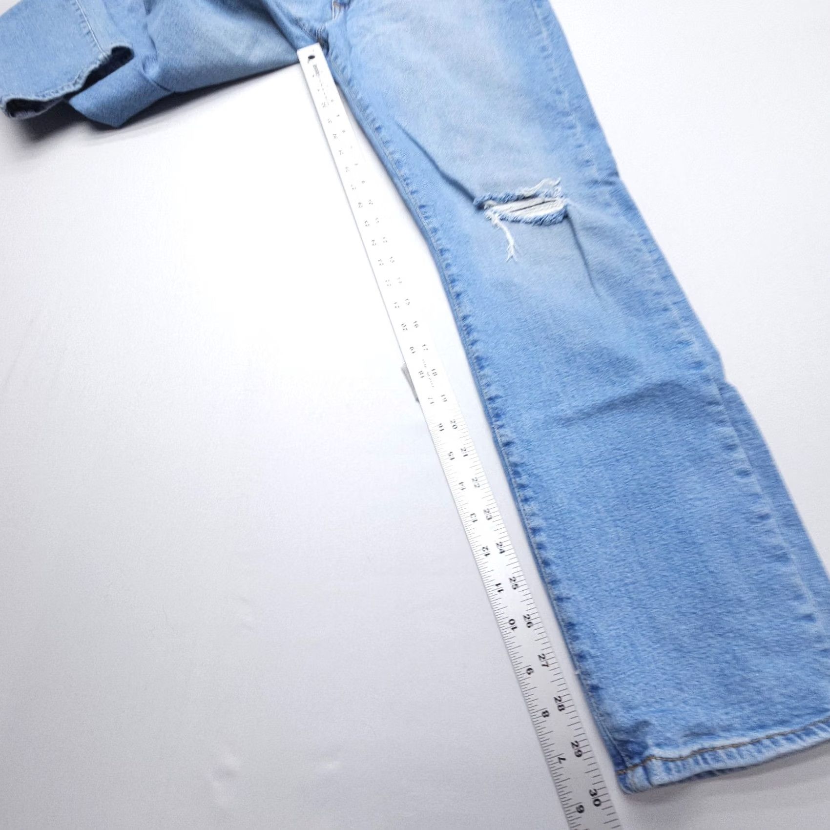 Gap Gap Jeans Mens 32 x 30 Distressed Blue Slim Stretch Denim 5-Pocket Straight Regular Size US 32 / EU 48 - 4 Thumbnail