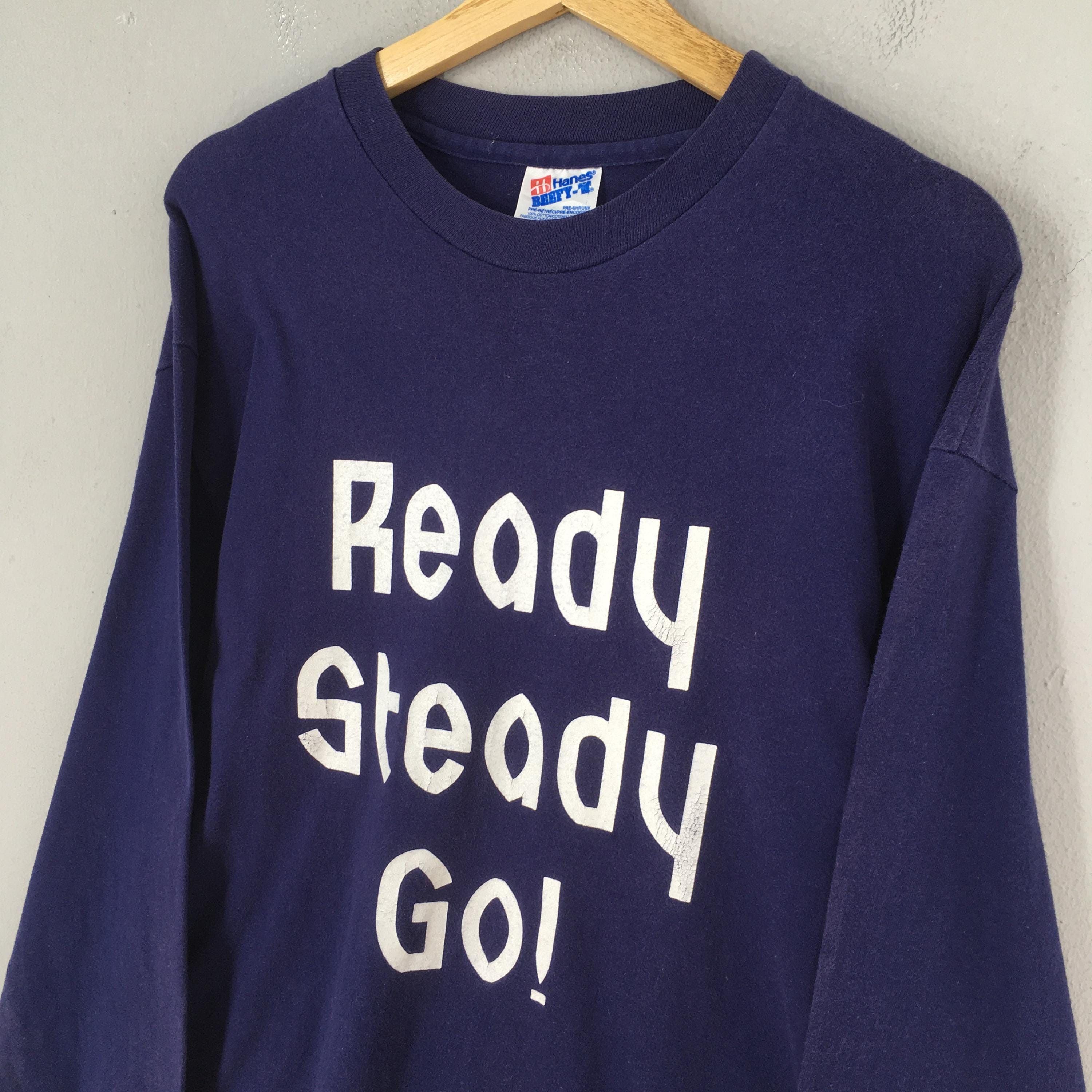 Vintage Vintage 90s Ready Steady Go Long Sleeve T shirt Large Size US L / EU 52-54 / 3 - 3 Thumbnail