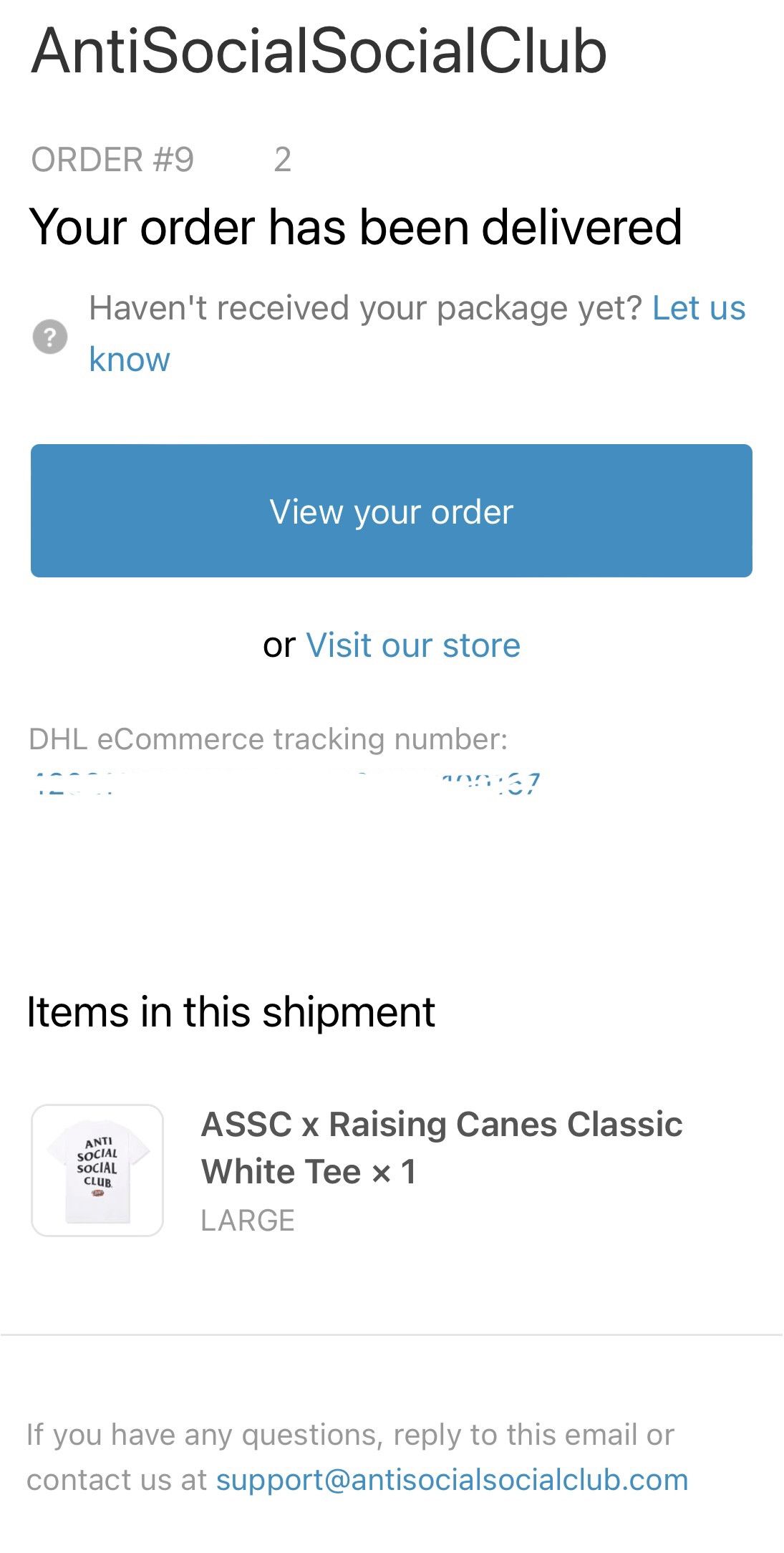 Anti Social Social Club Raising Canes x ASSC White Tee Large Size US L / EU 52-54 / 3 - 4 Thumbnail