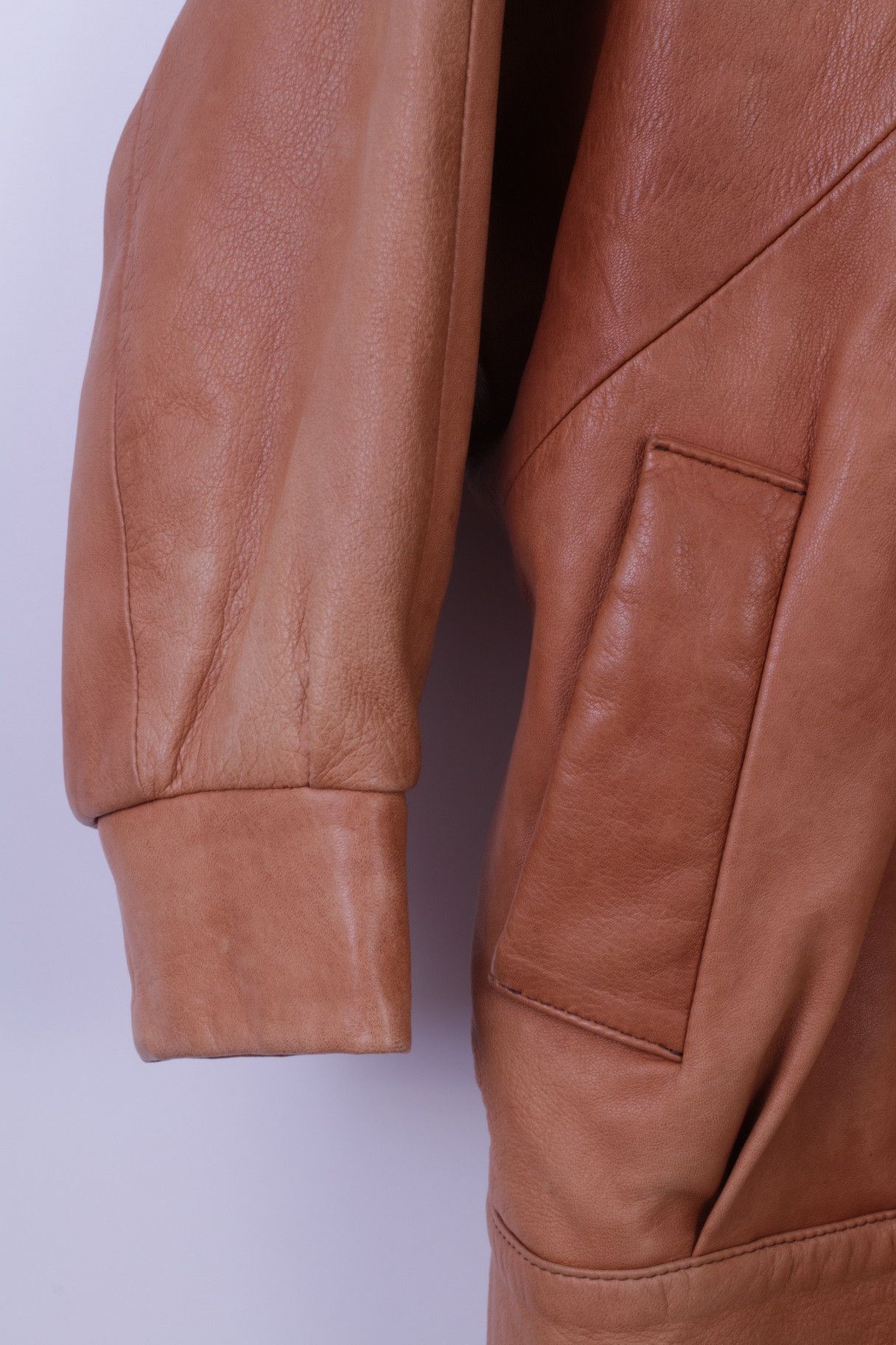 Vintage Albir Piel Womens M Bomber Jacket Brown Leather 2890 Size M / US 6-8 / IT 42-44 - 6 Thumbnail