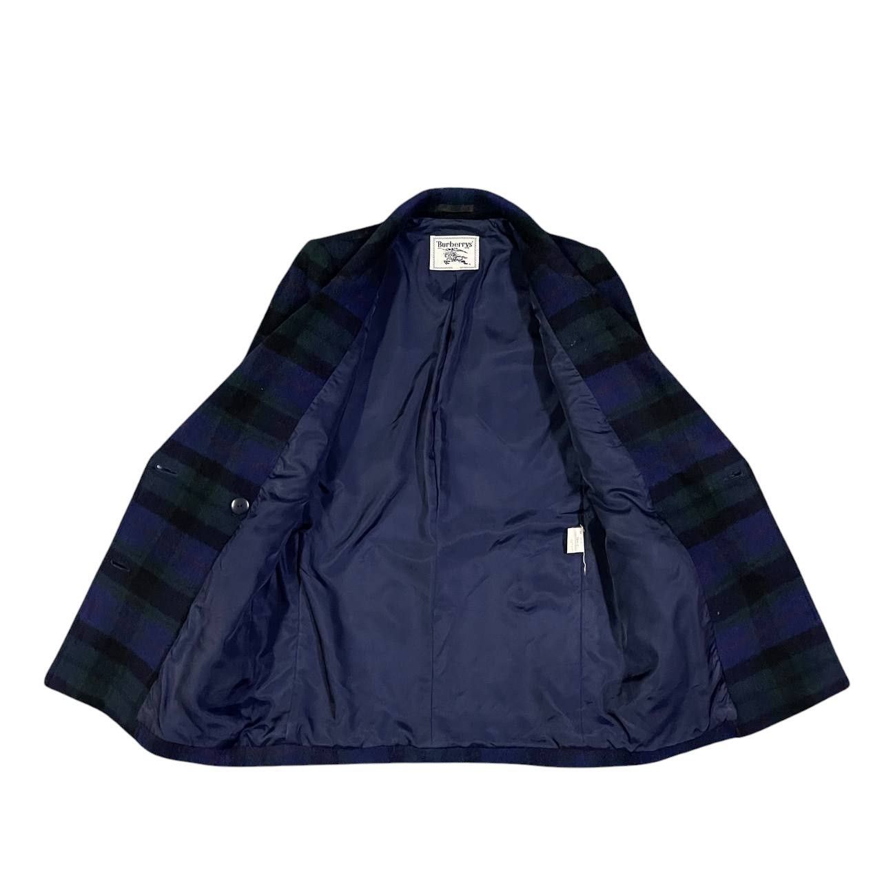 Burberry Vintage Burberry Checkered Wool Coat Double Breasted Size S / US 4 / IT 40 - 6 Thumbnail