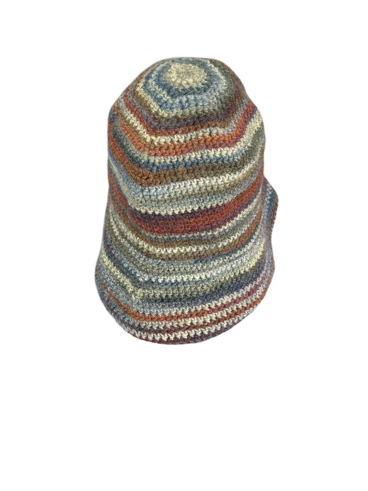 Japanese Brand × Kapital × Vintage Crochet Knitted handmade Big Bucket Hats Size ONE SIZE - 5 Thumbnail