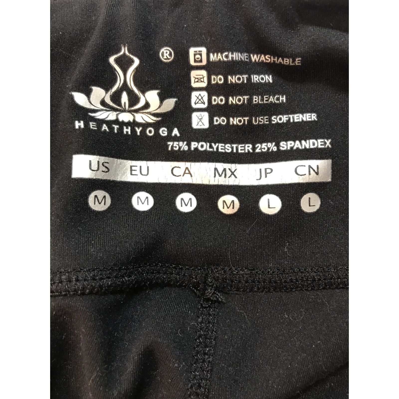 Vintage Healthyoga Women’s Yoga Pants Carrot Bottoms M Black Stretch Leggings Pants Slim Rise Mid Inseam 30 in Size M Womens Activewear Size 27" / US 4 / IT 40 - 3 Thumbnail