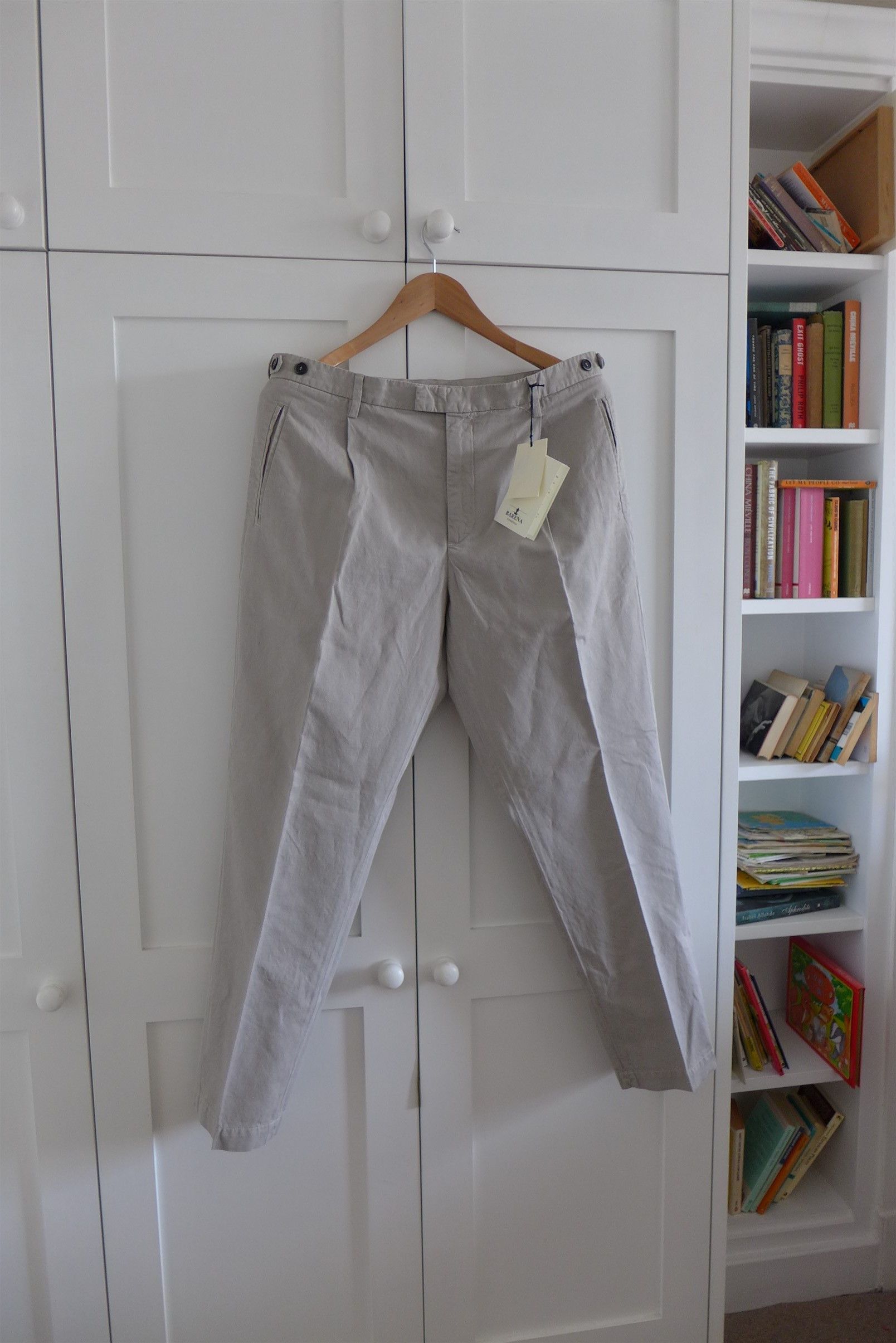 Barena Barena Masco Vignola Trousers -- Perla Cotton-Linen Size US 36 / EU 52 - 1 Thumbnail