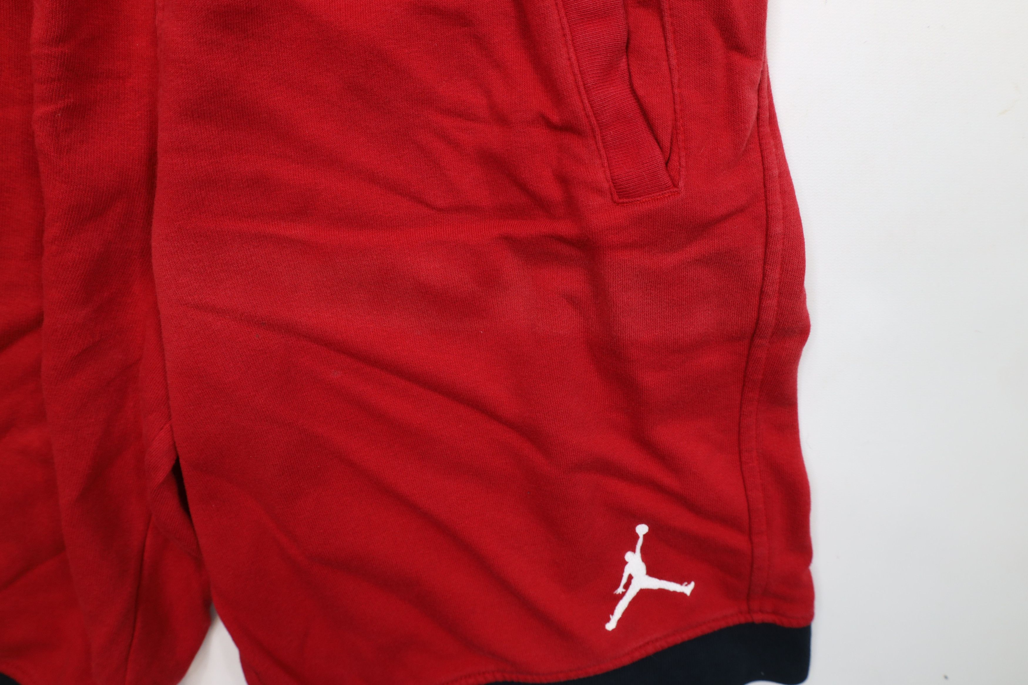 Nike × Vintage Vintage Nike Air Jordan French Terry Sweatpants Shorts Red Size US 32 / EU 48 - 6 Thumbnail