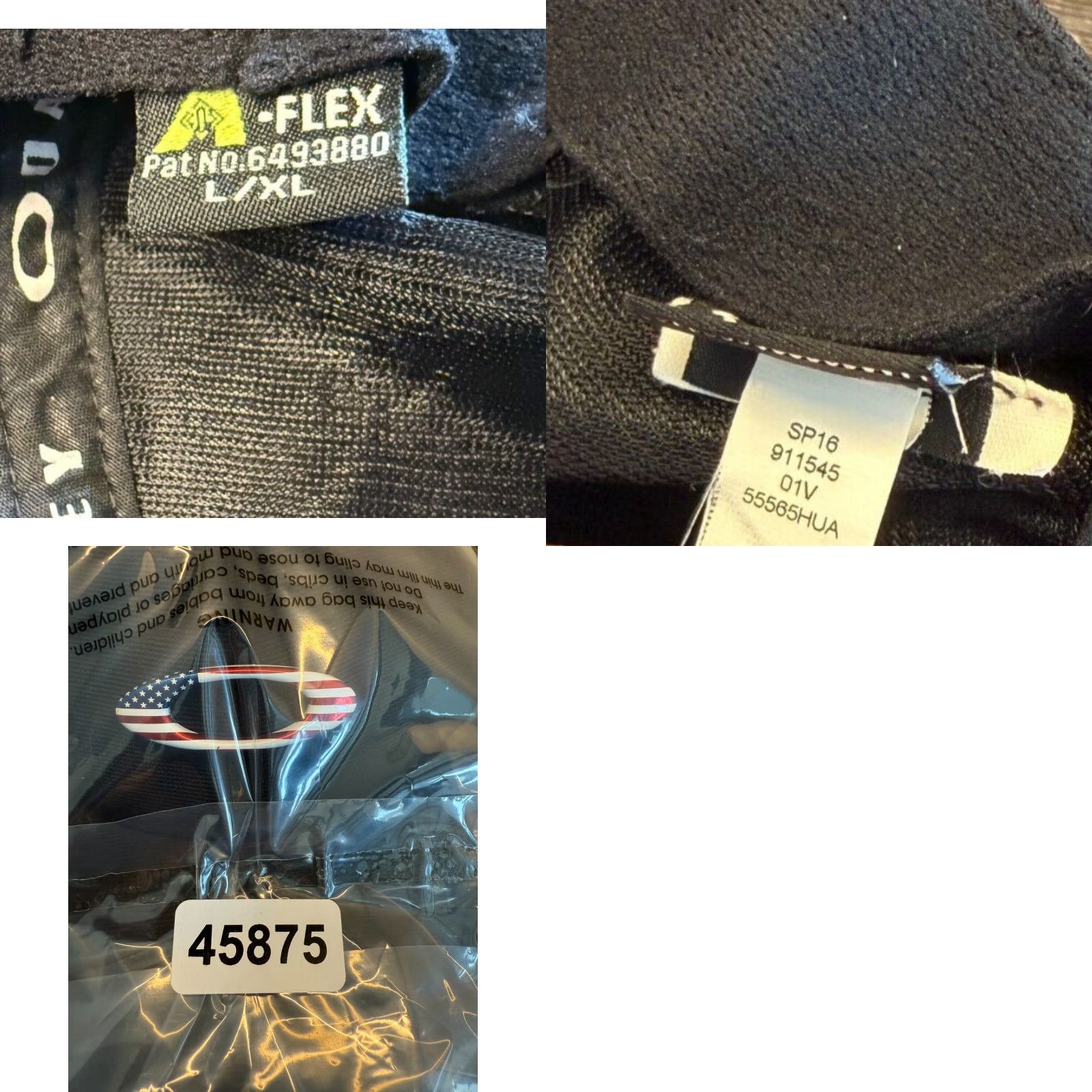 Oakley Oakley Hat Cap Mens L Black Fitted Flex Classic Low Baseball Twill USA Logo Mens Size ONE SIZE - 8 Thumbnail