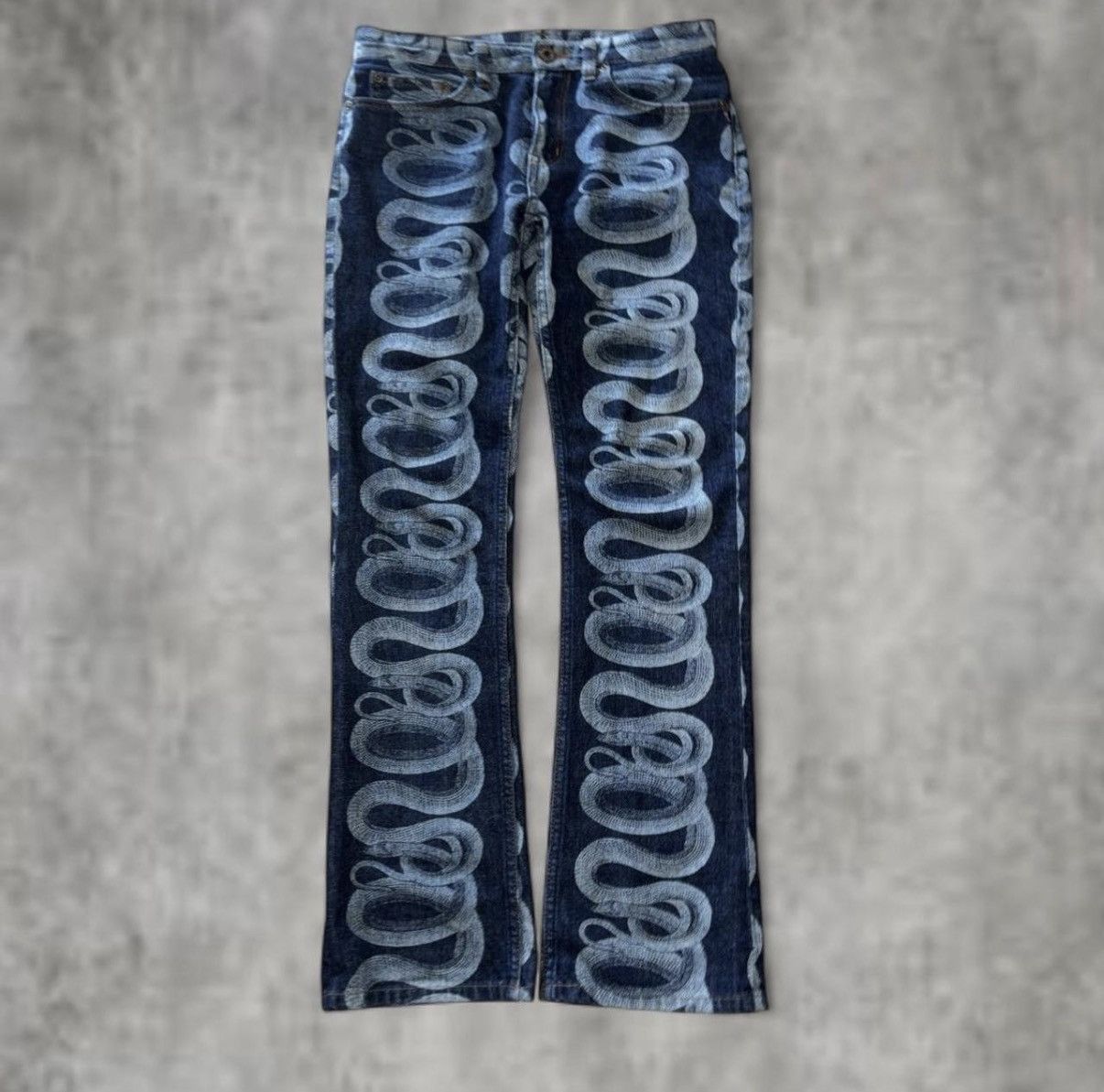 Hysteric Glamour Hysteric Glamour Snake Print Denim Size US 28 / EU 44 - 1 Thumbnail