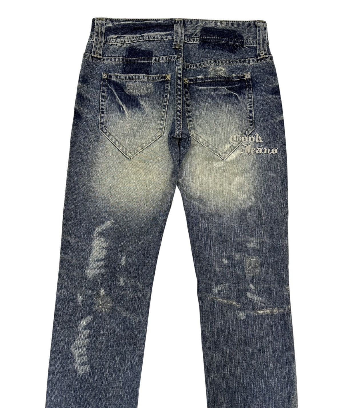 Cook Jeans Rare Cook Jeans Patchwork Distressed Denim Jeans Size US 28 / EU 44 - 8 Thumbnail