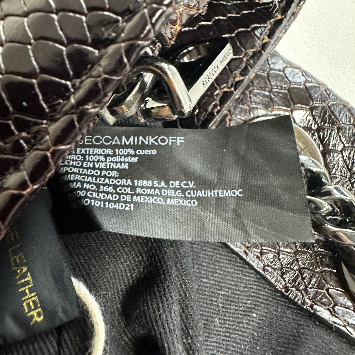 Rebecca Minkoff Rebecca Minkoff Edie Chevron Brown Leather Crossbody Bag Size ONE SIZE - 22 Thumbnail