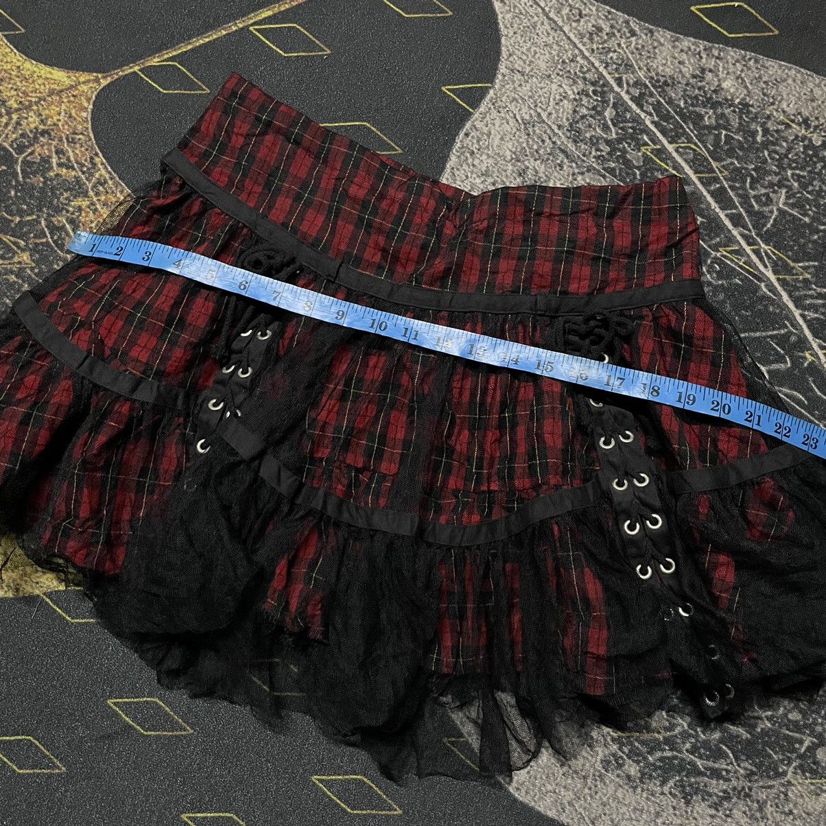 Japanese Brand × Seditionaries 🔥FYEEEE🔥🔥- Y2k ALGONQUINS Red Tartan Laces Up StreetPunk Size 29" - 8 Thumbnail