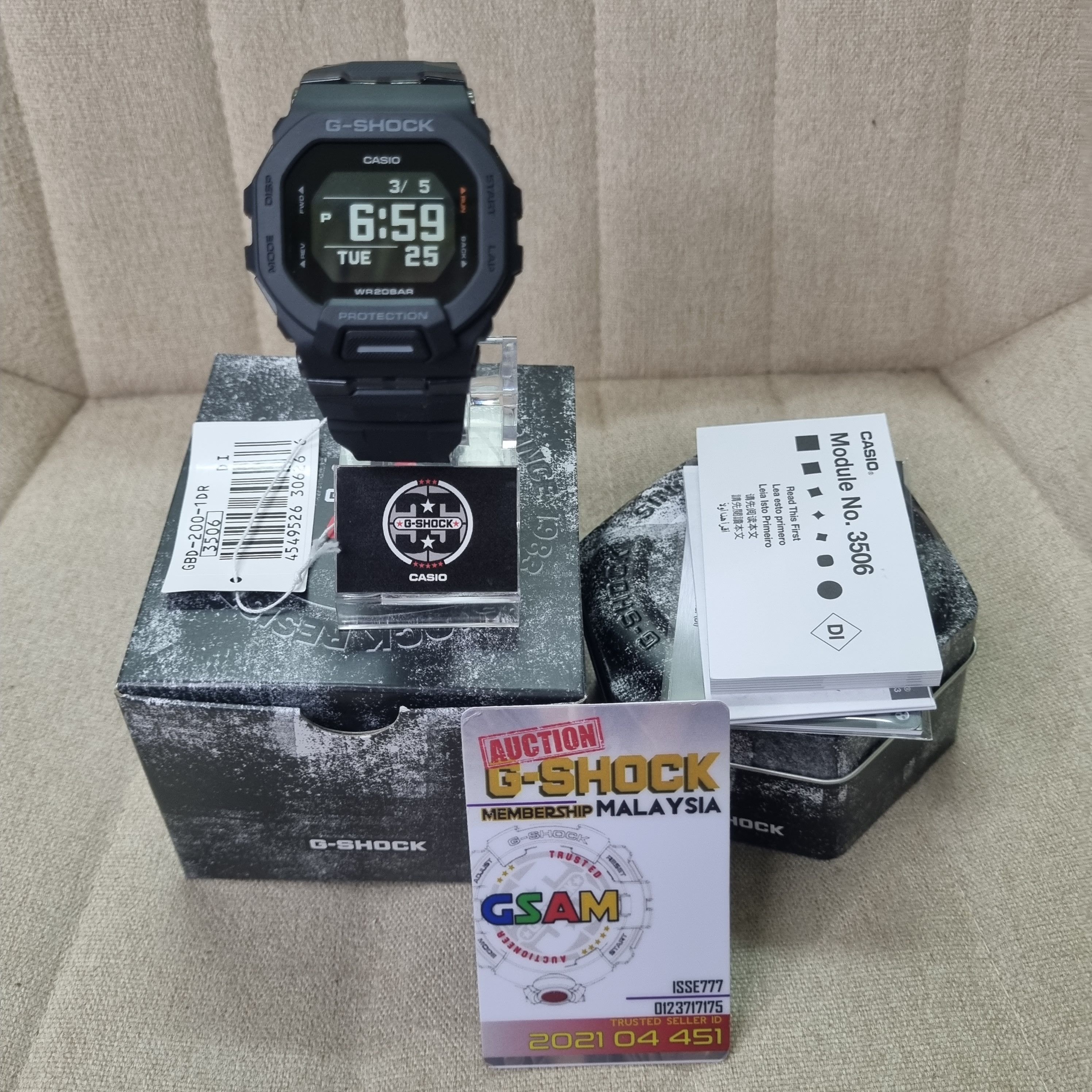 Casio Casio G Shock GBD-200-1DR Size ONE SIZE - 2 Thumbnail