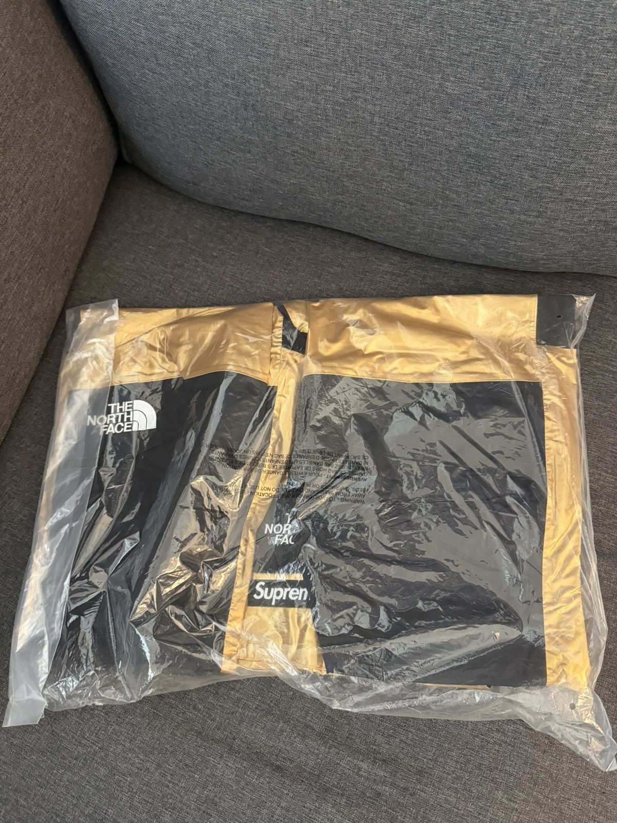 Supreme Supreme North Face Gold Metallic Bib Pant Overalls Size US 30 / EU 46 - 3 Thumbnail