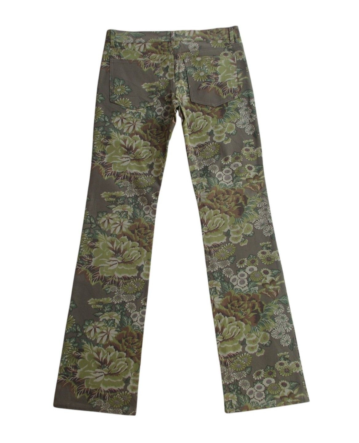 Japanese Brand FLARED JAPANESE CHEALSEA OLD FLORAL ABSTRACT LOWRISE SLIM Size US 28 / EU 44 - 6 Thumbnail