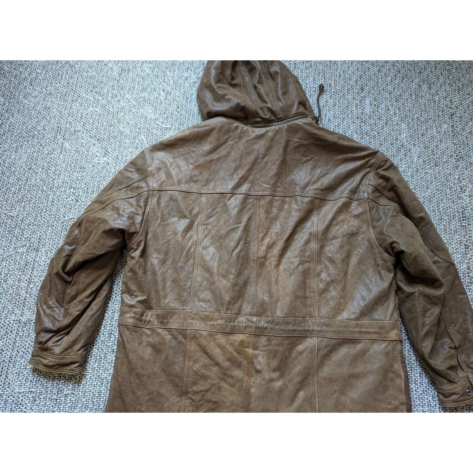 Vintage VINTAGE Wilsons leather SHEEPSKIN hooded parka XL brown coat Mens XS? Size US XL / EU 56 / 4 - 3 Thumbnail