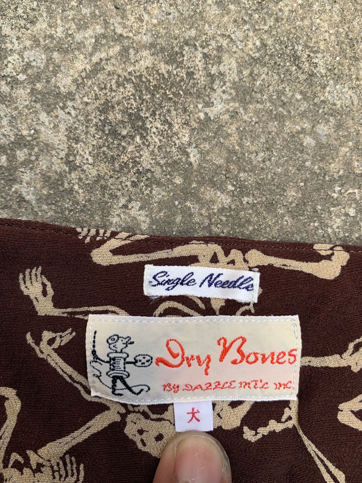 Dry Bones Dry bones skull single needle shirt Size US L / EU 52-54 / 3 - 7 Thumbnail