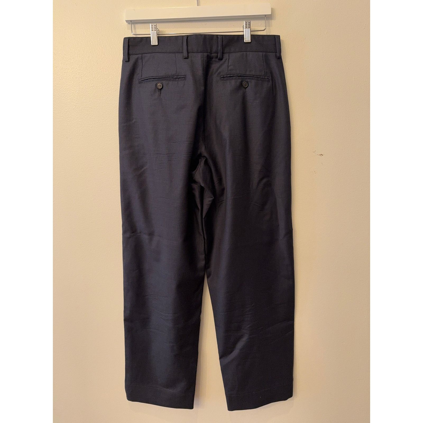 Noah $698 Noah Double-Pleat Split Hem Pant Super 130s Wool 32 Size US 32 / EU 48 - 2 Thumbnail