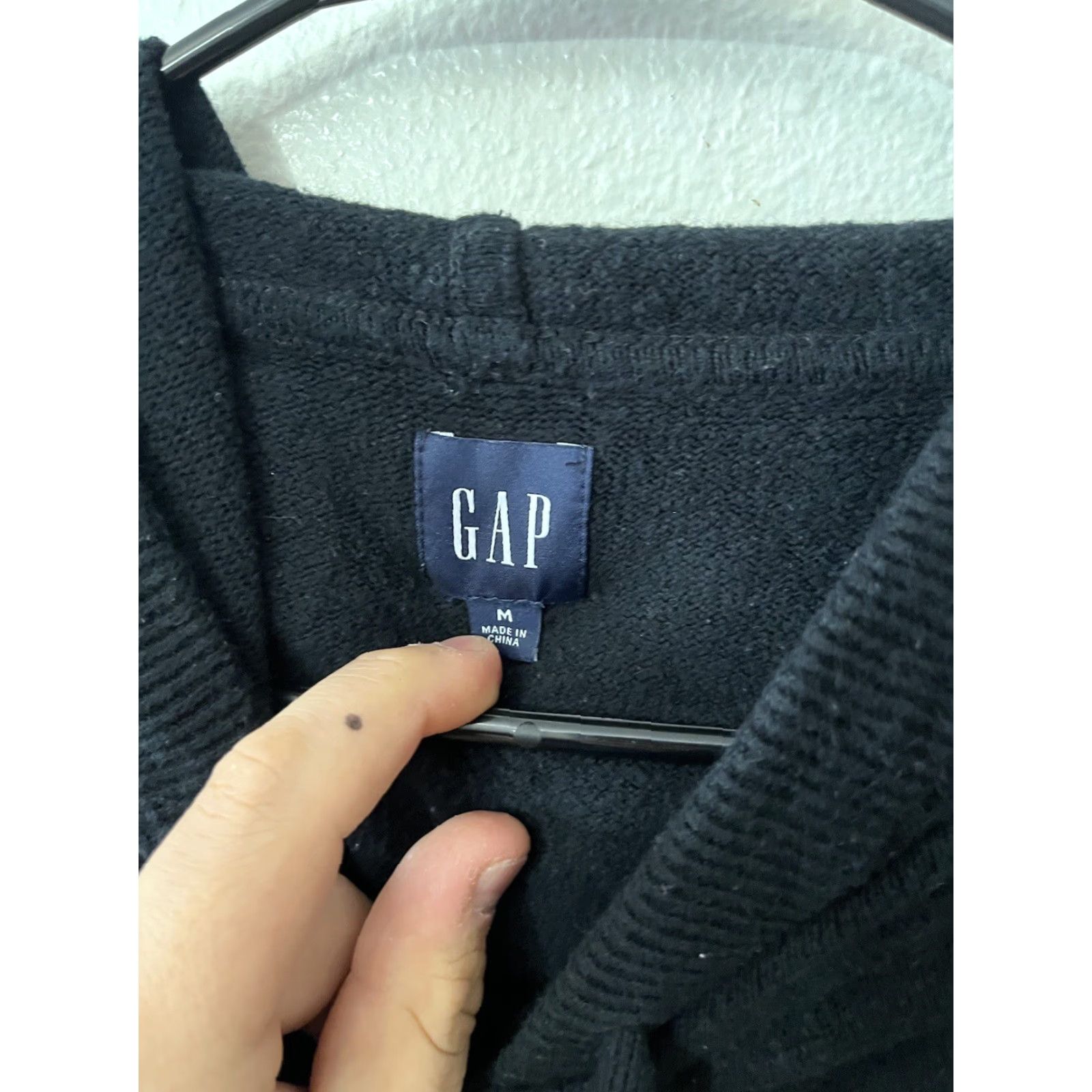 Gap Gap Hoodie Pullover Women Black Medium Solid Cotton Nylon Blend Pullover Hoodie Womens Regular Size M Black Size M / US 6-8 / IT 42-44 - 3 Thumbnail