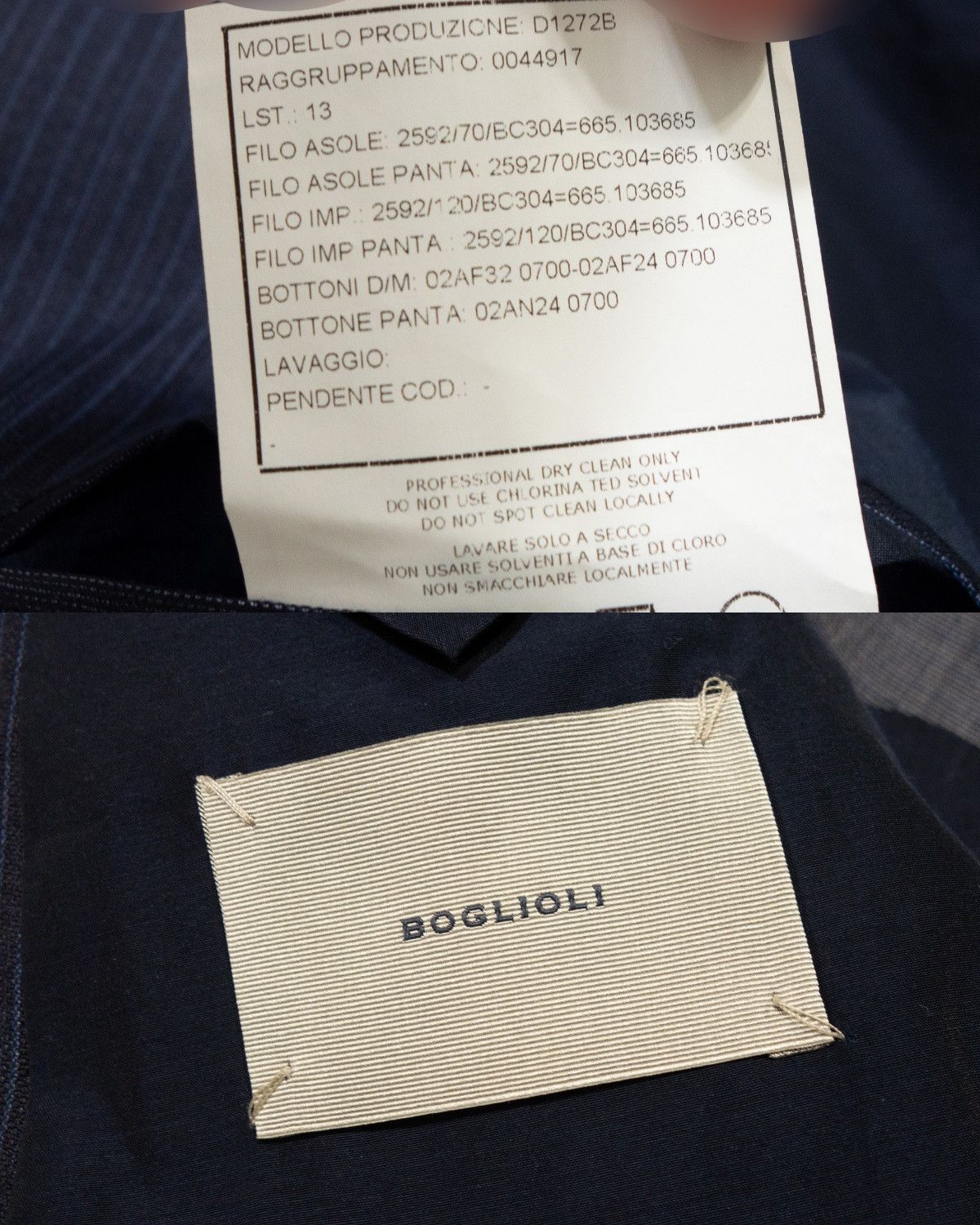 Boglioli Covent Pinstripe 100% Virgin Wool Drop 6 Suit Size 54R - 14 Thumbnail