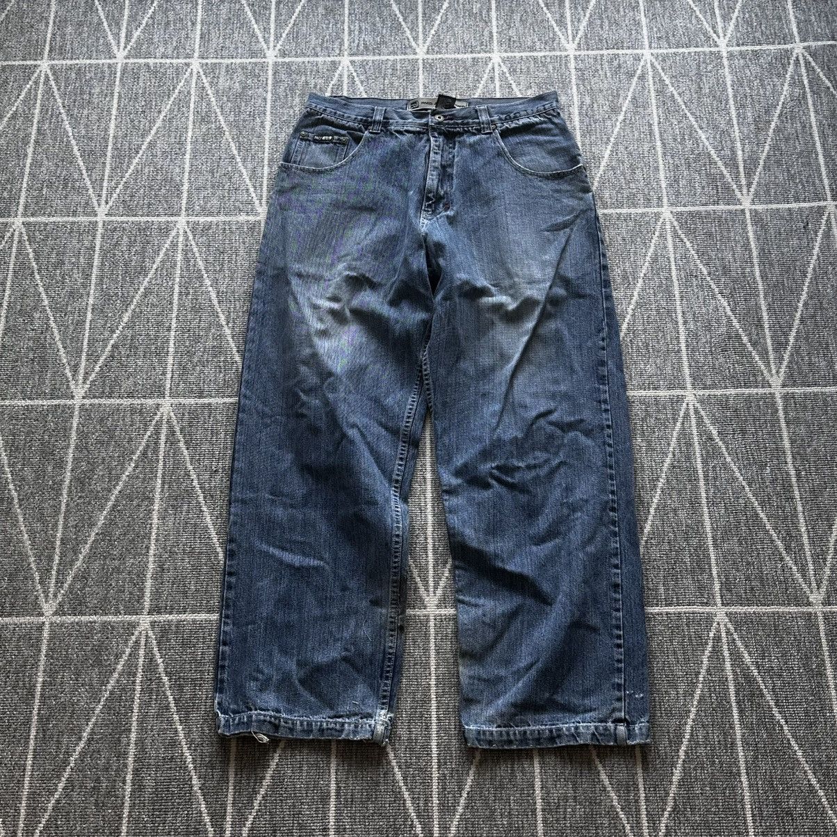Vintage vintage paco jeans rap hiphop baggy skater jnco Size US 34 / EU 50 - 2 Thumbnail