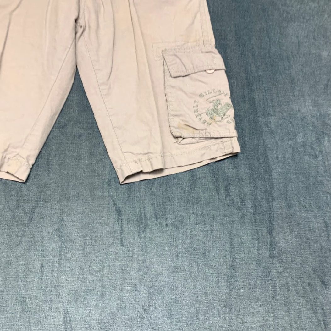 Beverly Hills Polo Club Beverly Hills Polo Club Cargo Shorts Womens 18 31x12 Beige Cotton Mid Rise Logo Shorts Size 40" / US 18 - 2 Thumbnail