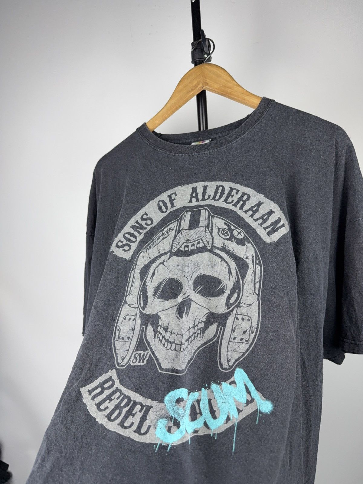 Vintage Star Wars Sons of Alderaan Rebel Scum T-Shirt Size US XXL / EU 58 / 5 - 3 Thumbnail