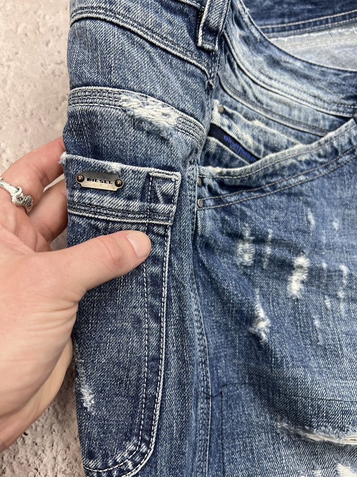 Diesel × If Six Was Nine Vintage Diesel Dirty New Age Distressed Denim Size US 33 - 11 Thumbnail