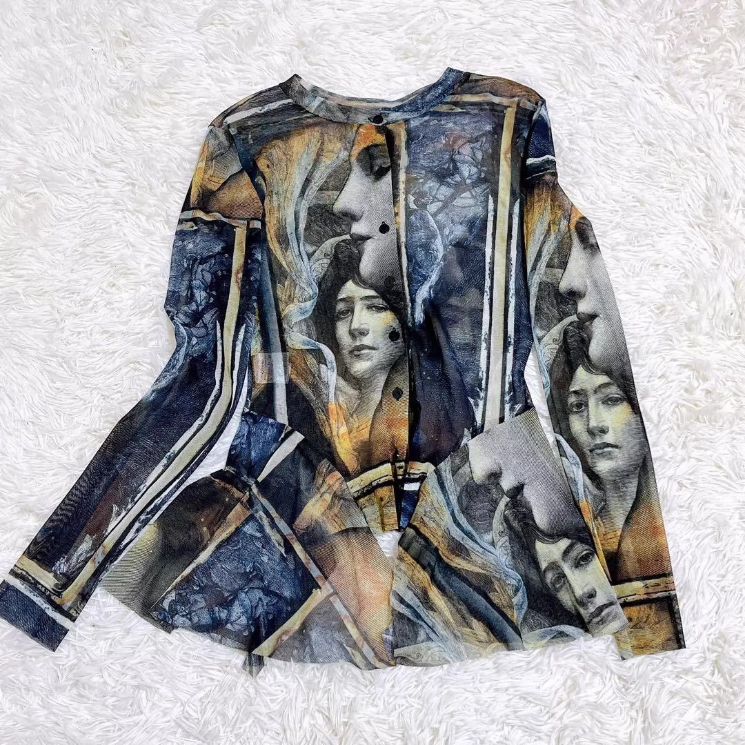 Jean Paul Gaultier Jean Paul Gaultier Religious painting portrait gauze clothing Size US M / EU 48-50 / 2 - 1 Thumbnail