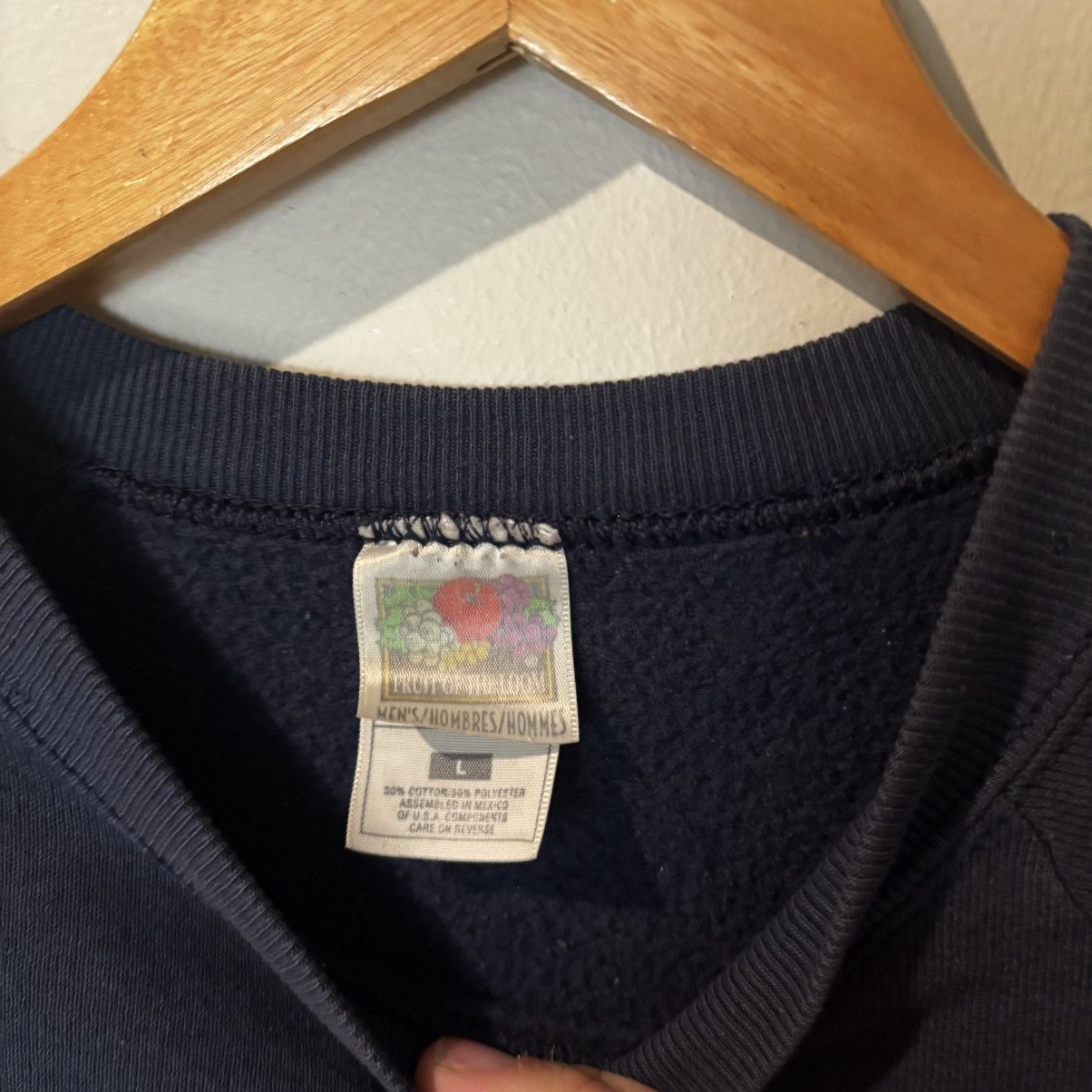 Vintage Vintage 1990s Smoked & Faded Black Crewneck Sweatshirt Size US L / EU 52-54 / 3 - 2 Thumbnail