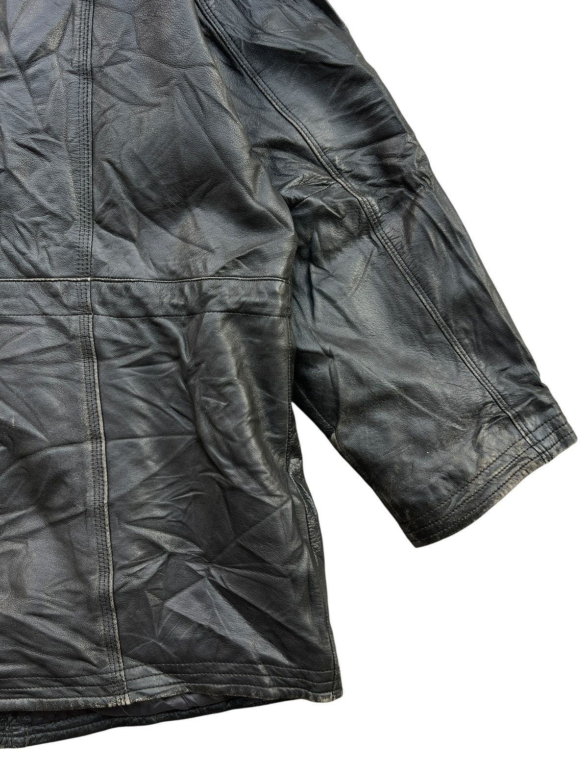 Pierre Balmain Vintage Pierre Balmain Black Leather Trench Coat Size US L / EU 52-54 / 3 - 9 Thumbnail