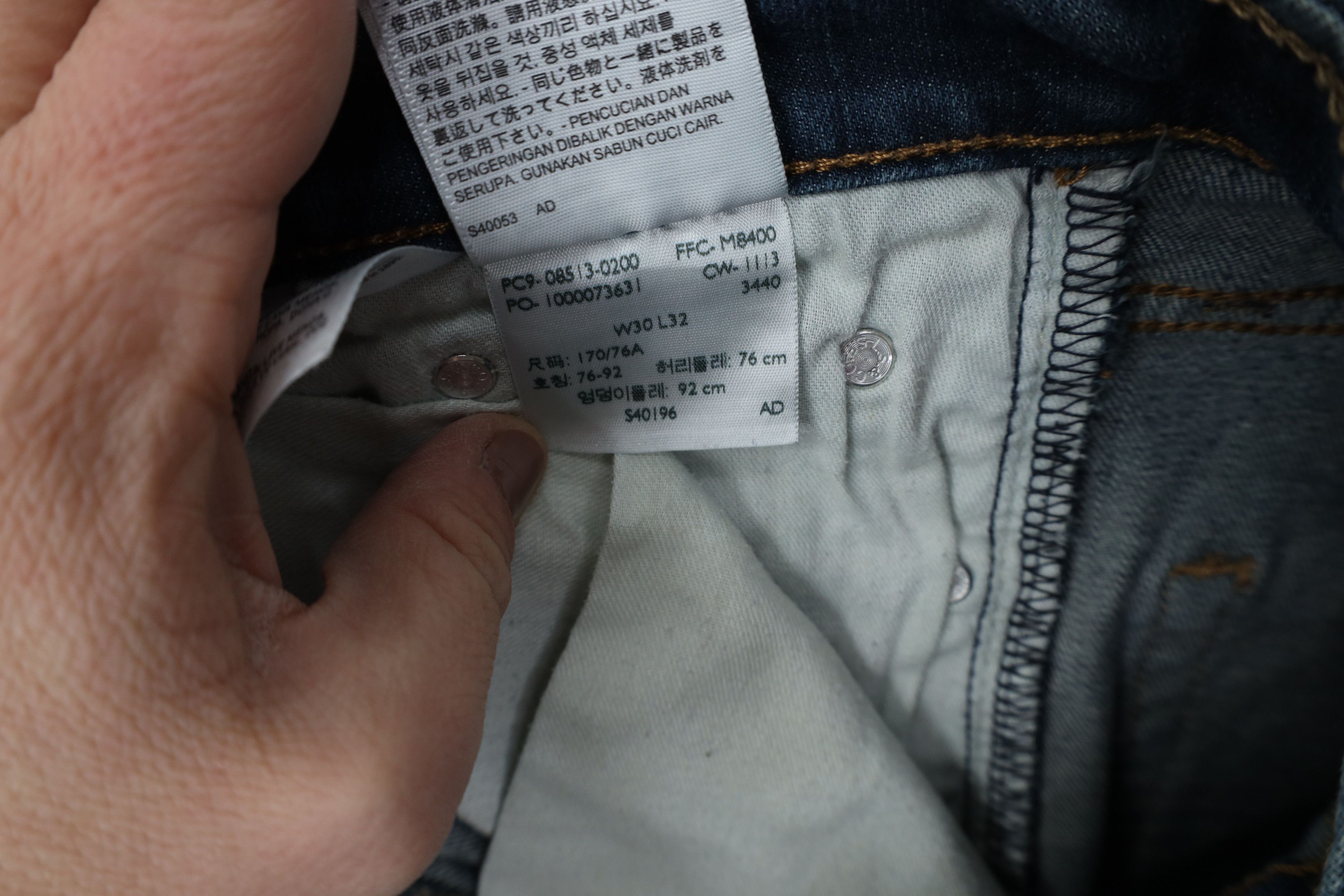 Levi's Vintage Y2K Levis 513 Straight Leg Denim Jeans Blue Stretch Size US 30 / EU 46 - 9 Thumbnail