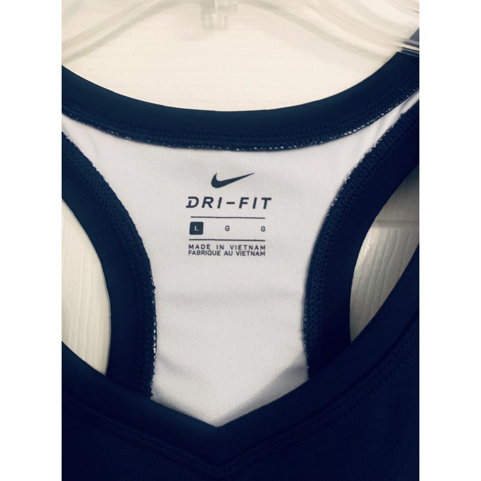 Nike Nike Women's Tank Adult Large Navy Power Stock Raceday NWT Size ONE SIZE - 3 Thumbnail