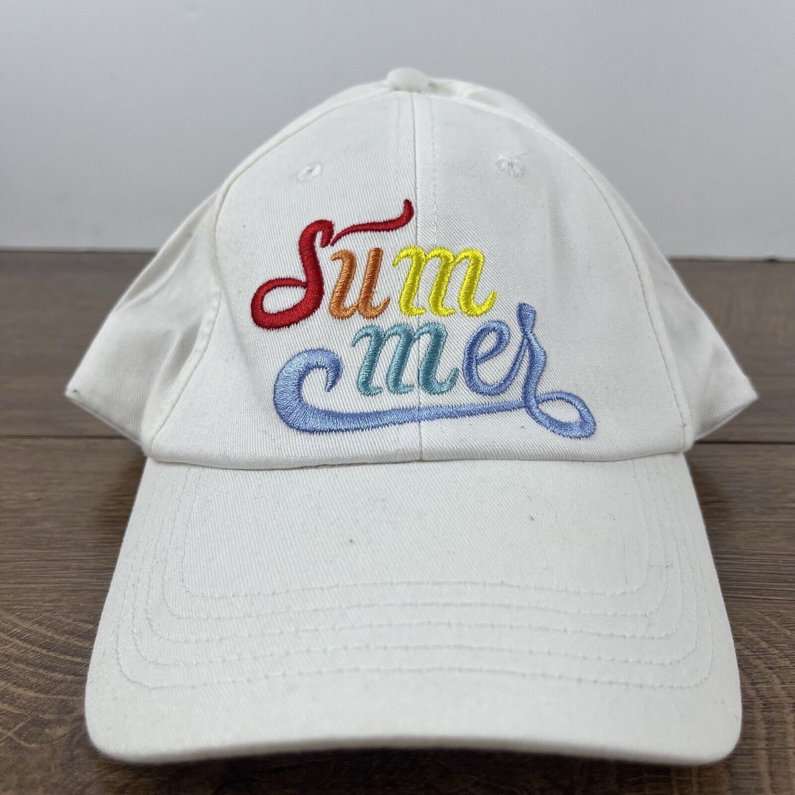 Other Summer Hat Summer Baseball Hat White Adjustable Hat White Ad Size ONE SIZE - 4 Thumbnail