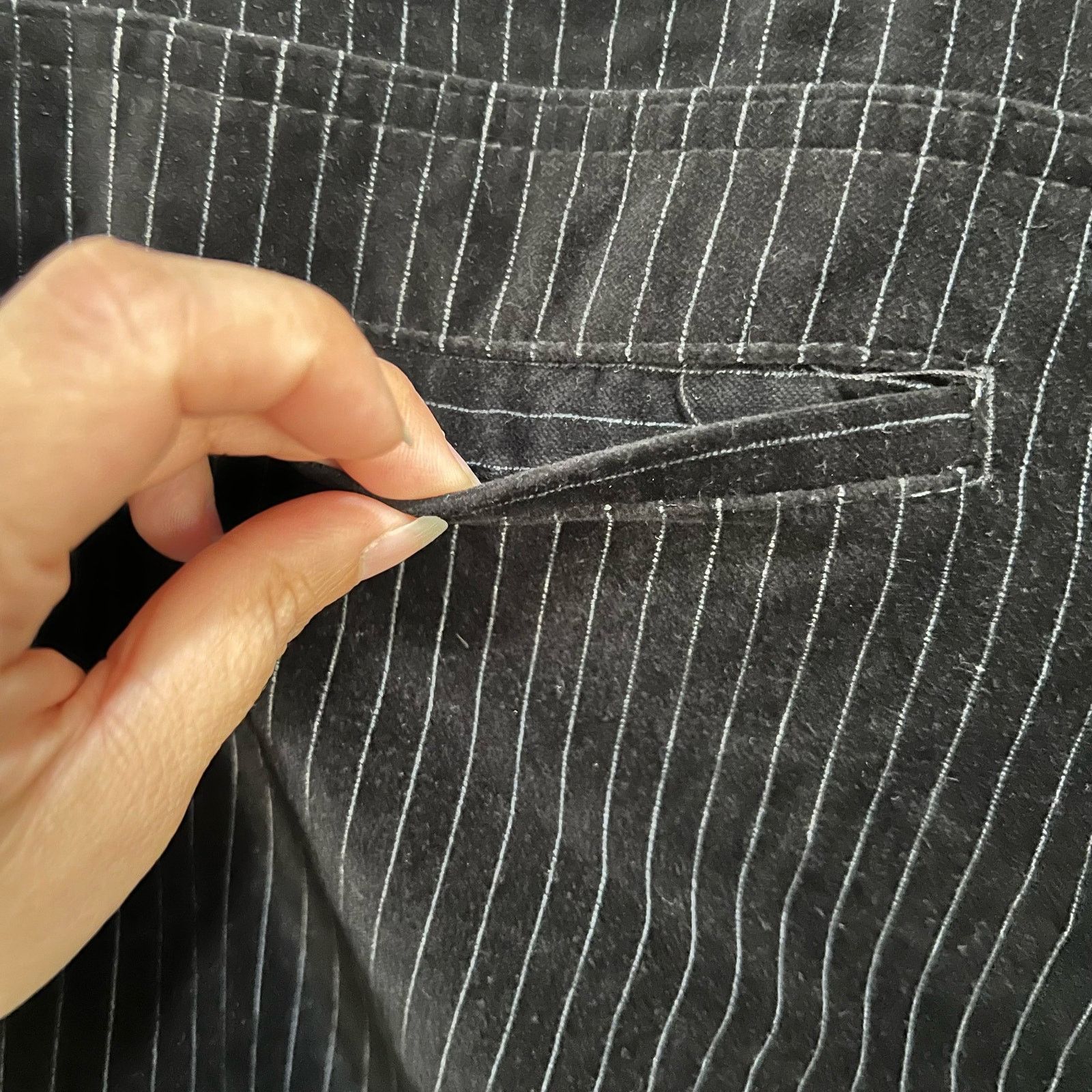 Charter Club Allison Fit Full Length Women's Black Warm Velour Pants EUC Size 30" / US 8 / IT 44 - 12 Thumbnail