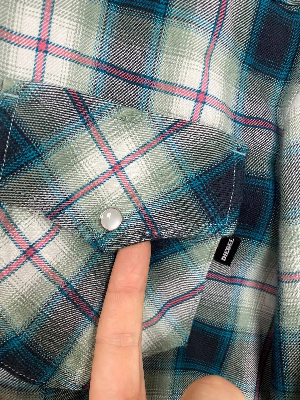 Diesel Vintage Diesel Snap Button Western Shirt Plaid Long Sleeve Size US M / EU 48-50 / 2 - 7 Thumbnail