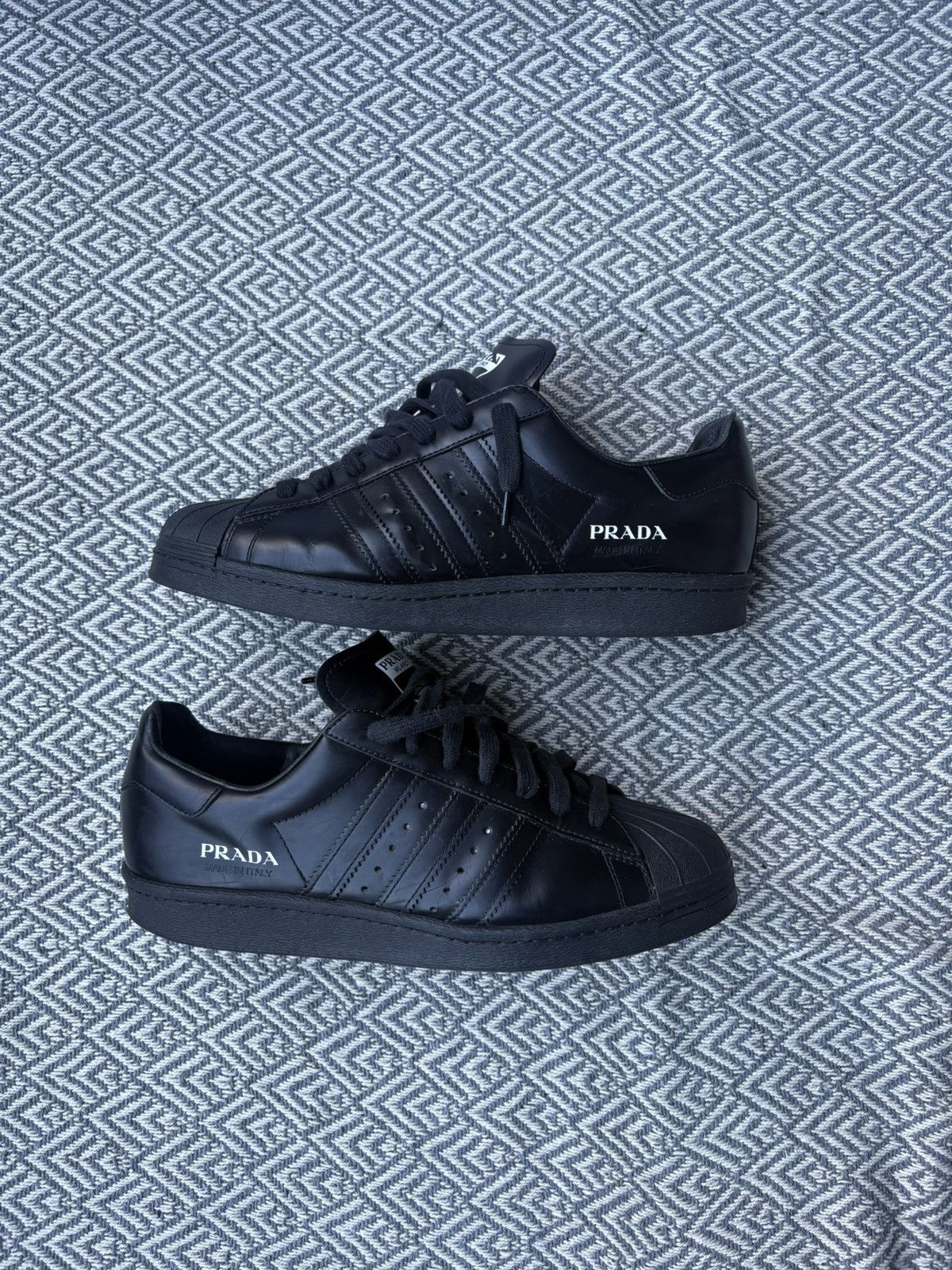 Adidas × Prada Prada Superstar Black Size US 8.5 / EU 41-42 - 3 Thumbnail