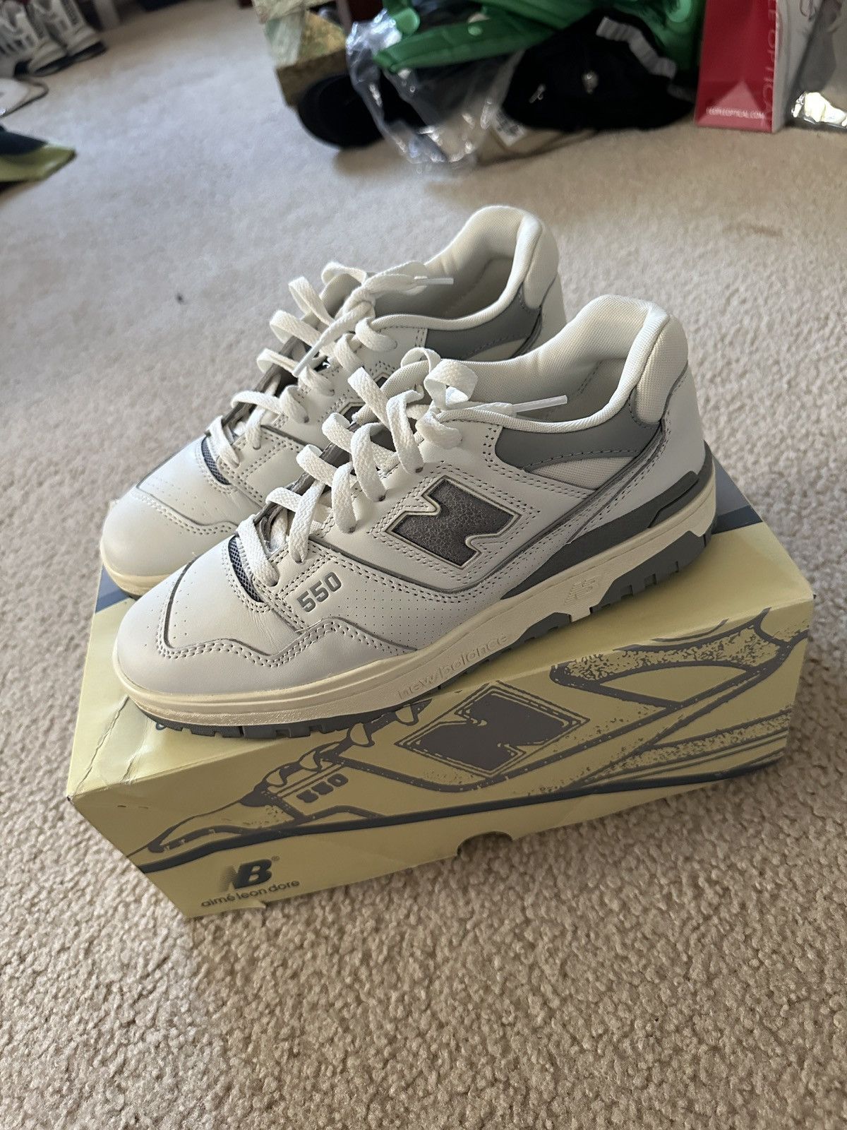Aime Leon Dore × New Balance New balance 550 aime Leon dore white grey size us 8 Size US 8 / EU 41 - 4 Thumbnail