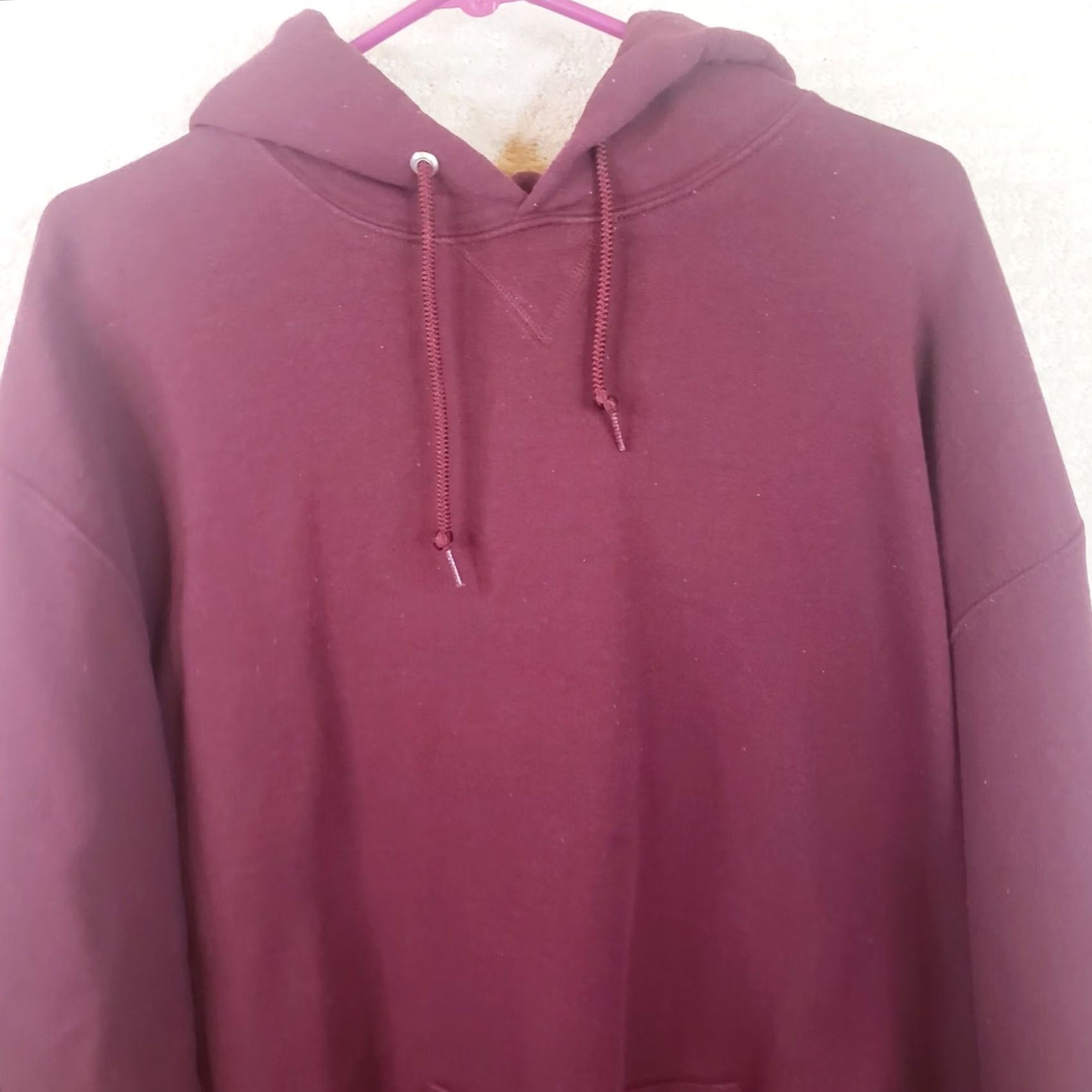 Russell Athletic VINTAGE Russell Athletic Hoodie Men 2XL Maroon Jersey Grunge 90s Pockets Pullover Size US XXL / EU 58 / 5 - 3 Thumbnail