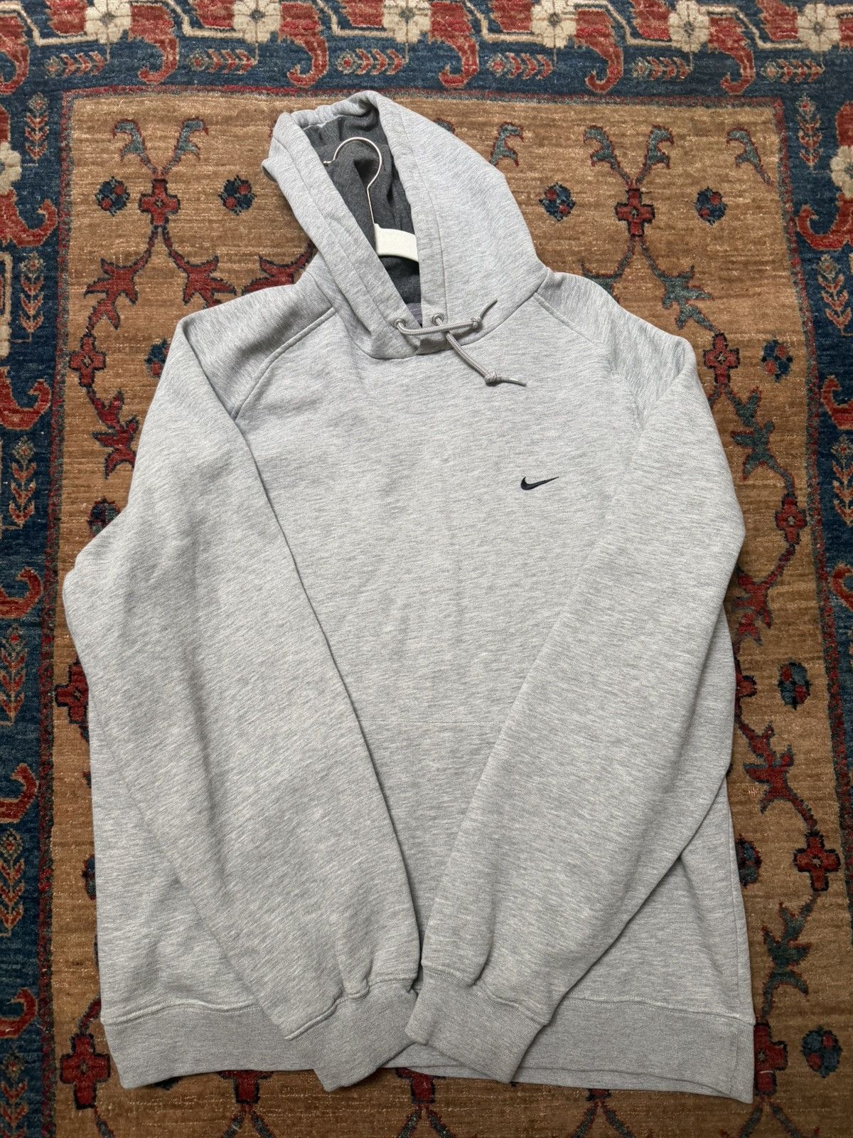 Nike Nike vintage Mini Swoosh Grey Hoodie Size US L / EU 52-54 / 3 - 1 Thumbnail