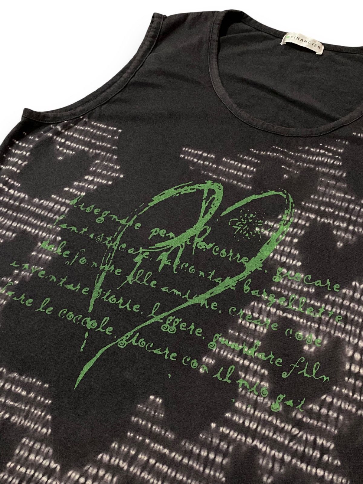 Japanese Brand JAPAN FINANCIER POEM HEART FULL PRINT SLEEVELESS Size US M / EU 48-50 / 2 - 5 Thumbnail
