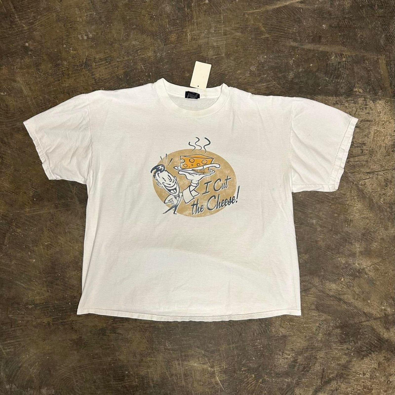 Other White vintage “I cut the cheese” graphic tee Size US XL / EU 56 / 4 - 1 Thumbnail